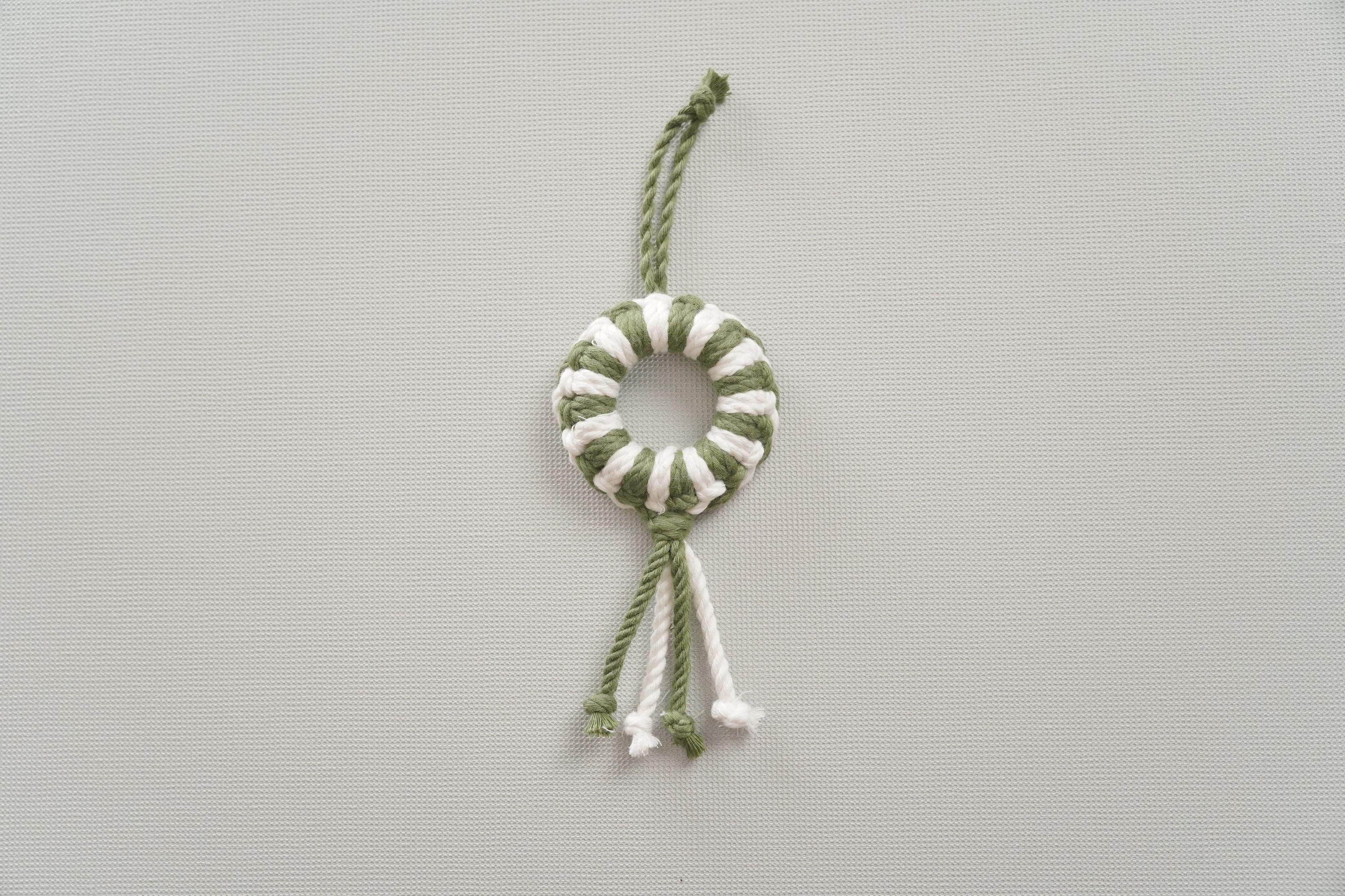 Macrame Christmas Ornament DIY Kit – Handmade Holiday Decor K65