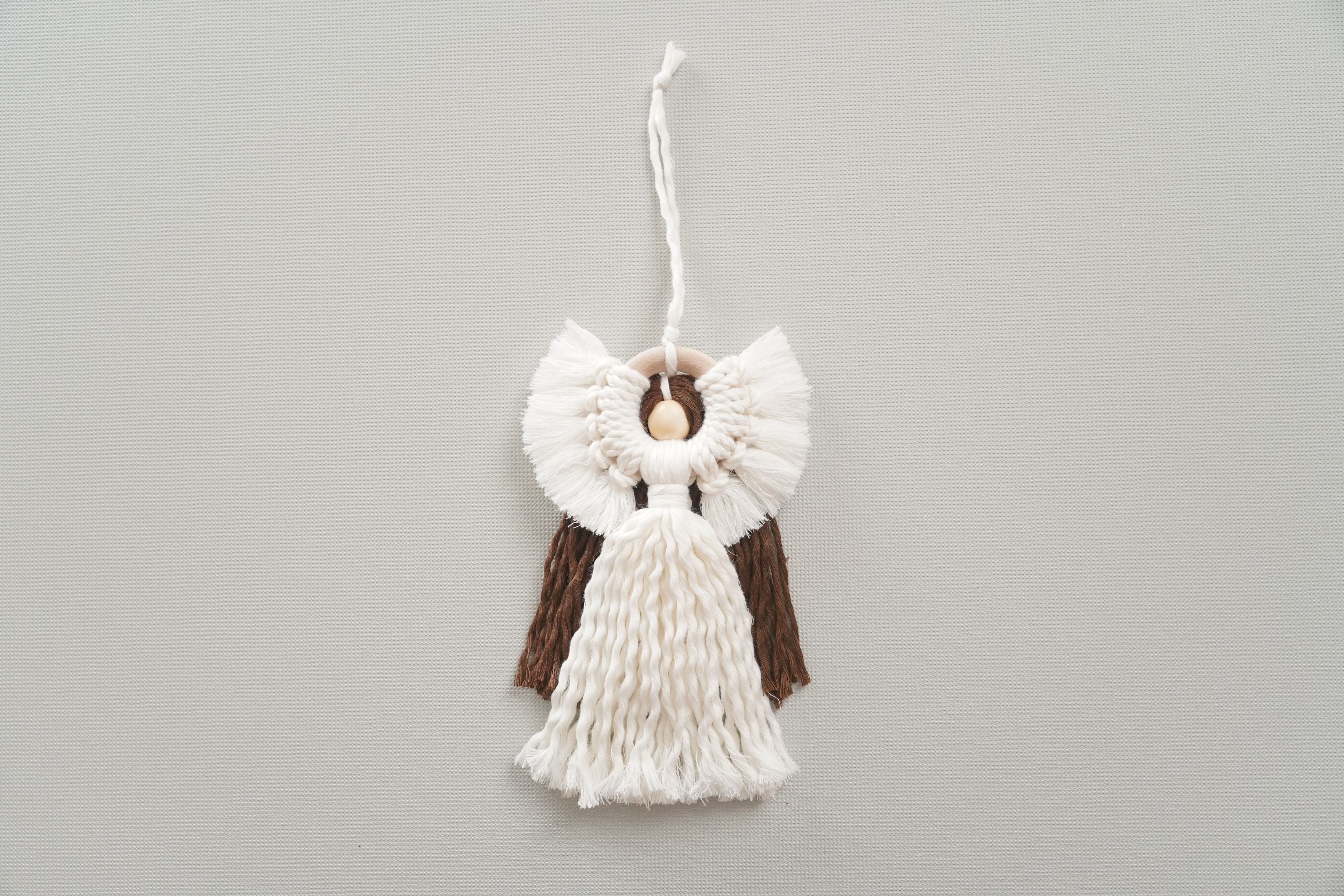 Macrame Christmas Ornament DIY Kit – Handmade Holiday Decor K65