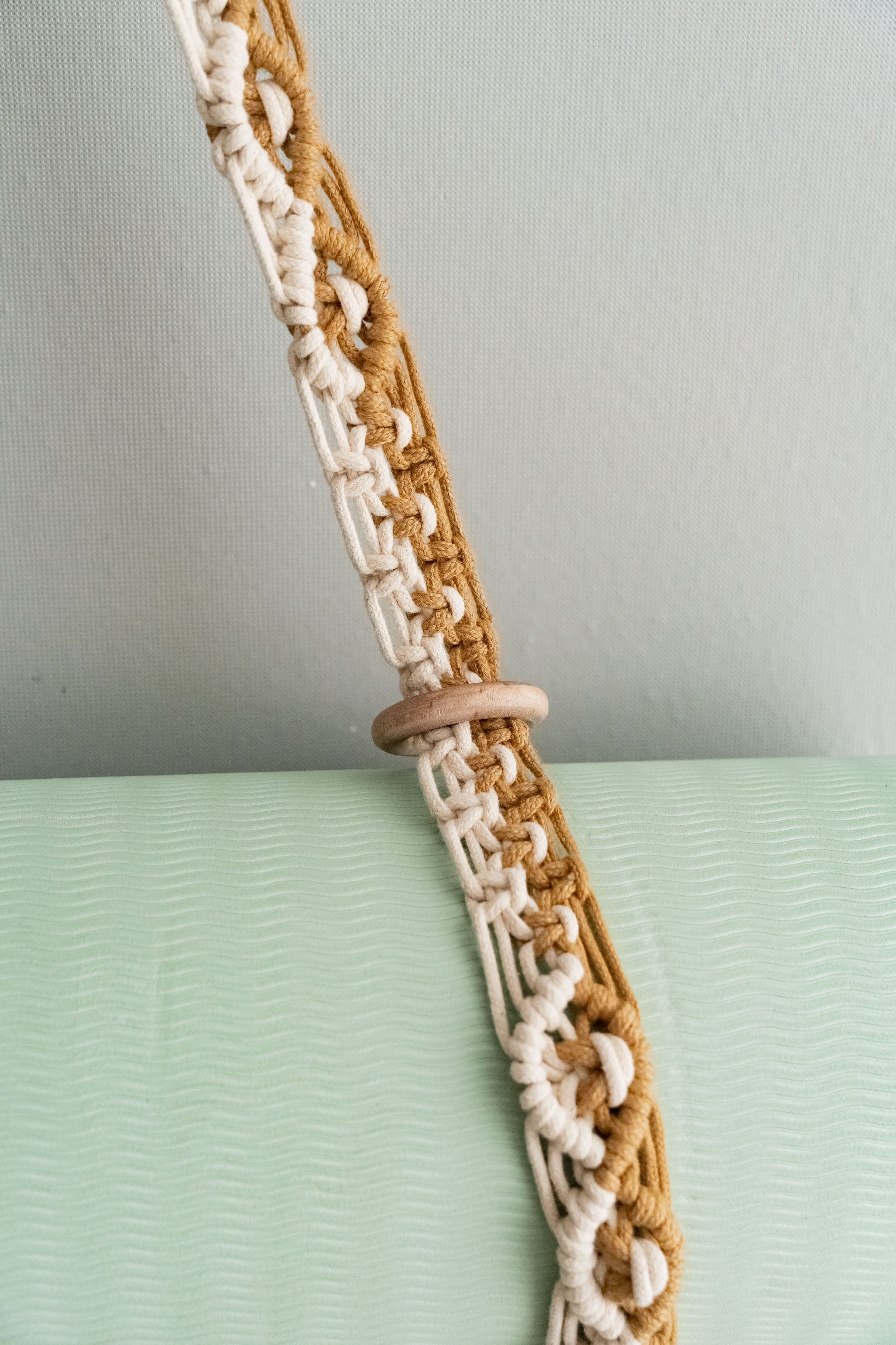 Macrame Yoga Mat Strap for Boho Home Decor and Yoga Mat Carrier I86