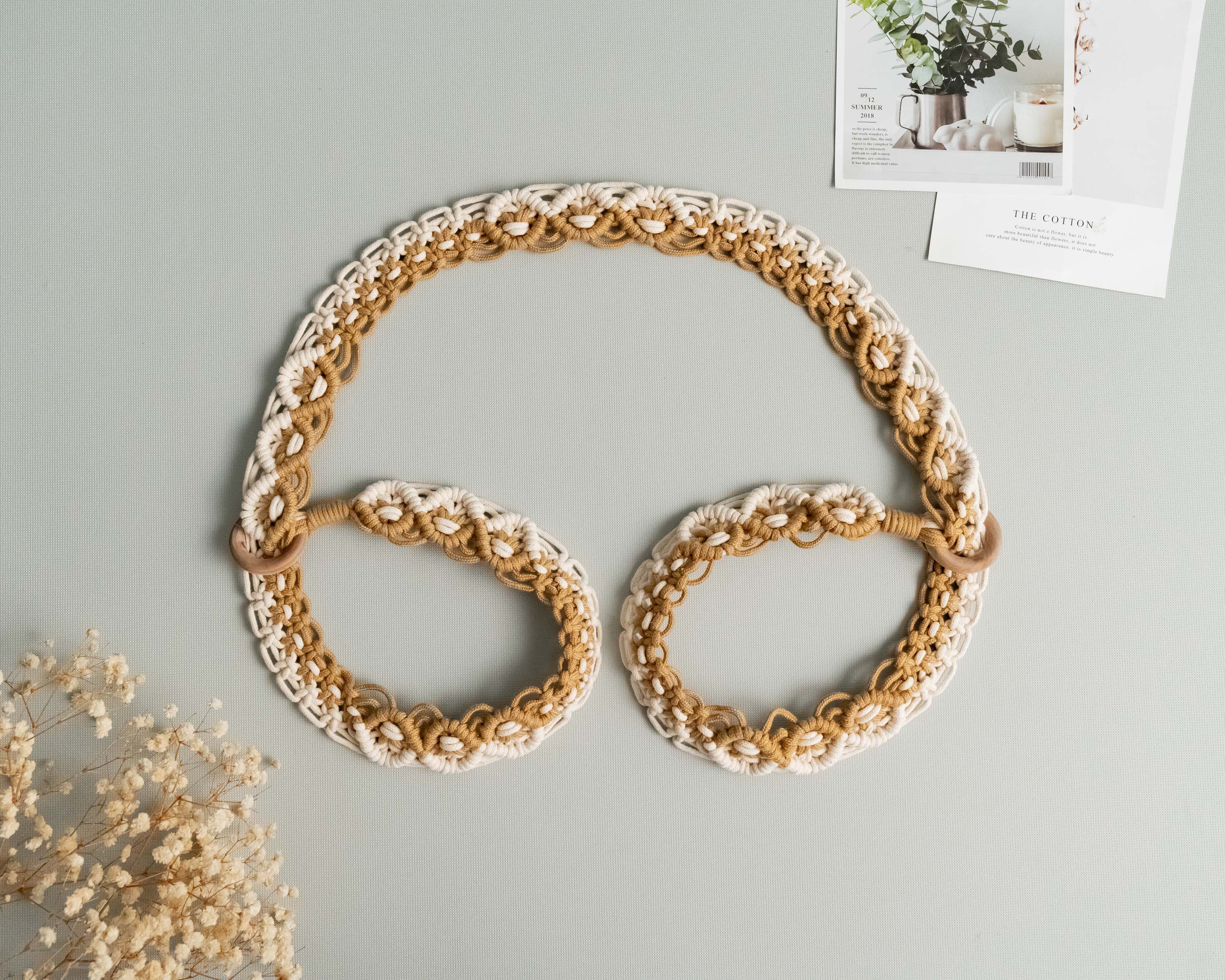 Macrame Yoga Mat Strap for Boho Home Decor and Yoga Mat Carrier