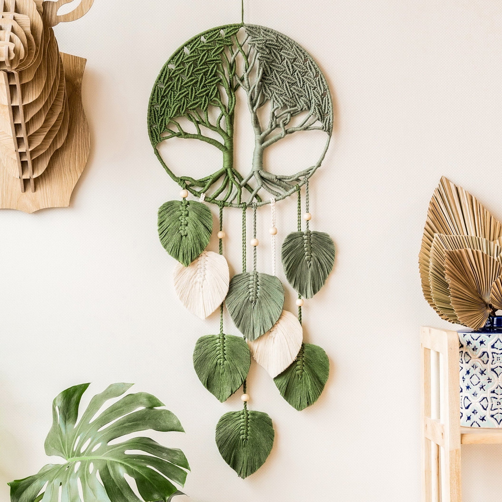 Macrame Tree Of Life Wall Hanging Macrame for Boho Wall Decor W19