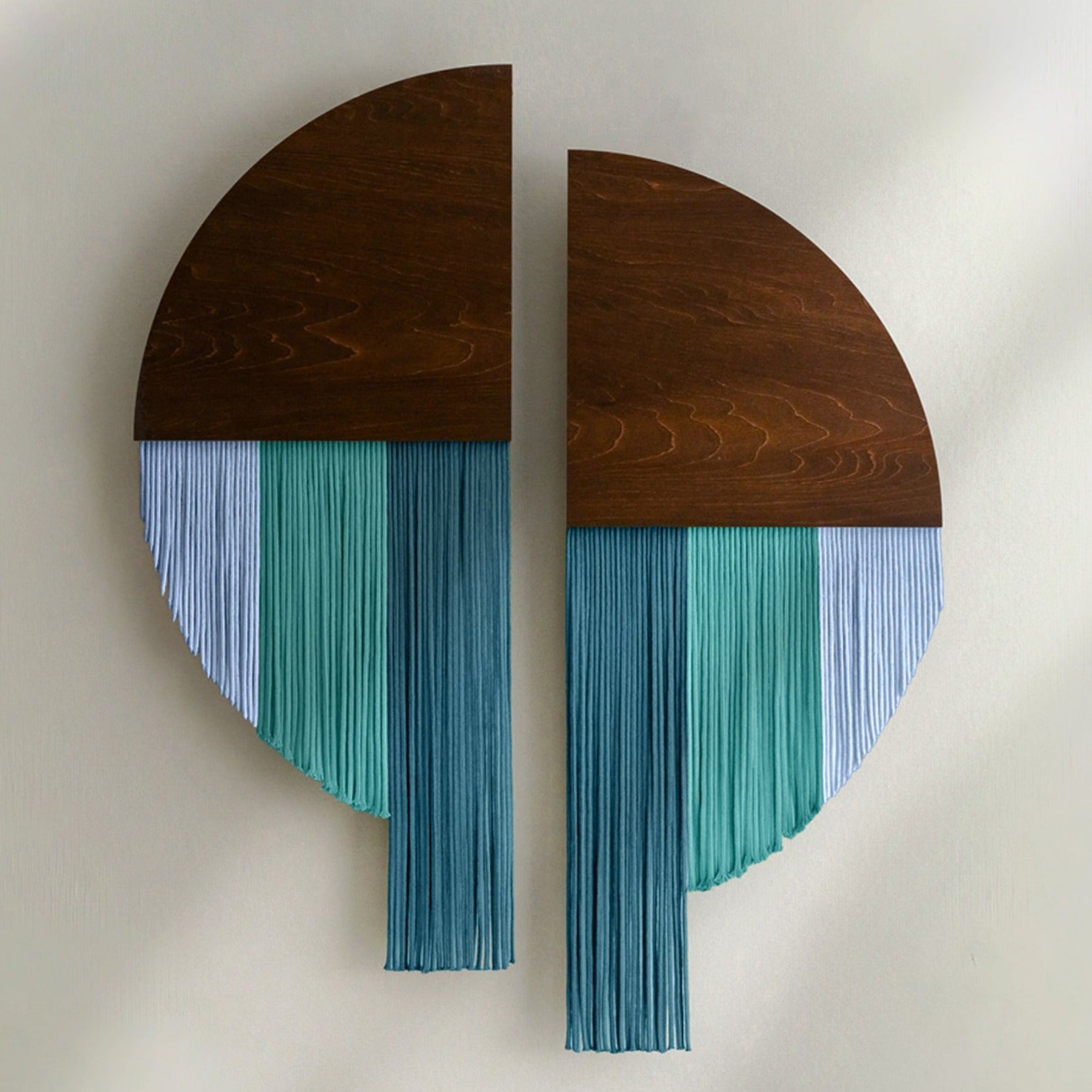 Modern Wall Hanging - Soulmate Wall Hanging in Fiber Art V65