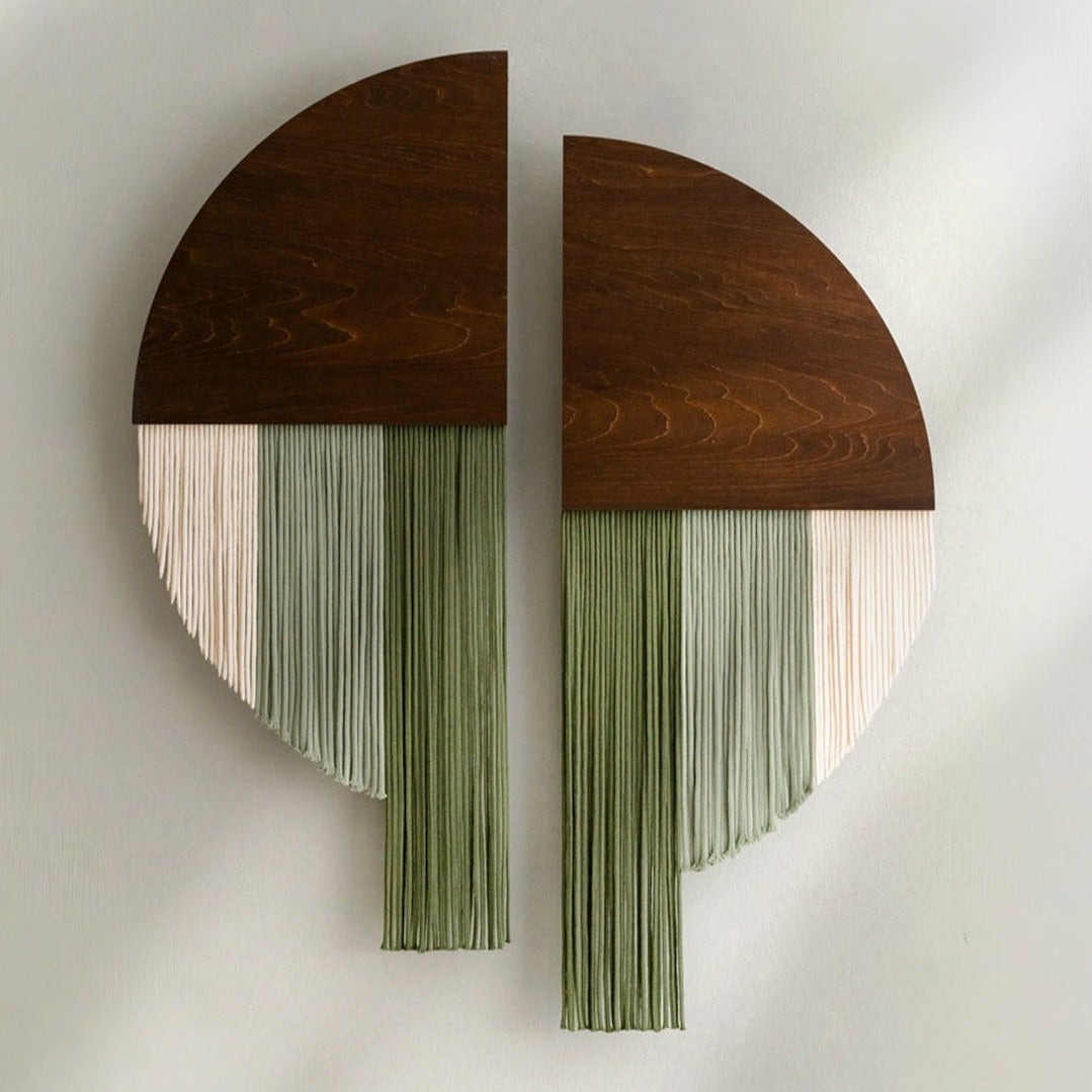 Modern Wall Hanging - Soulmate Wall Hanging in Fiber Art V65