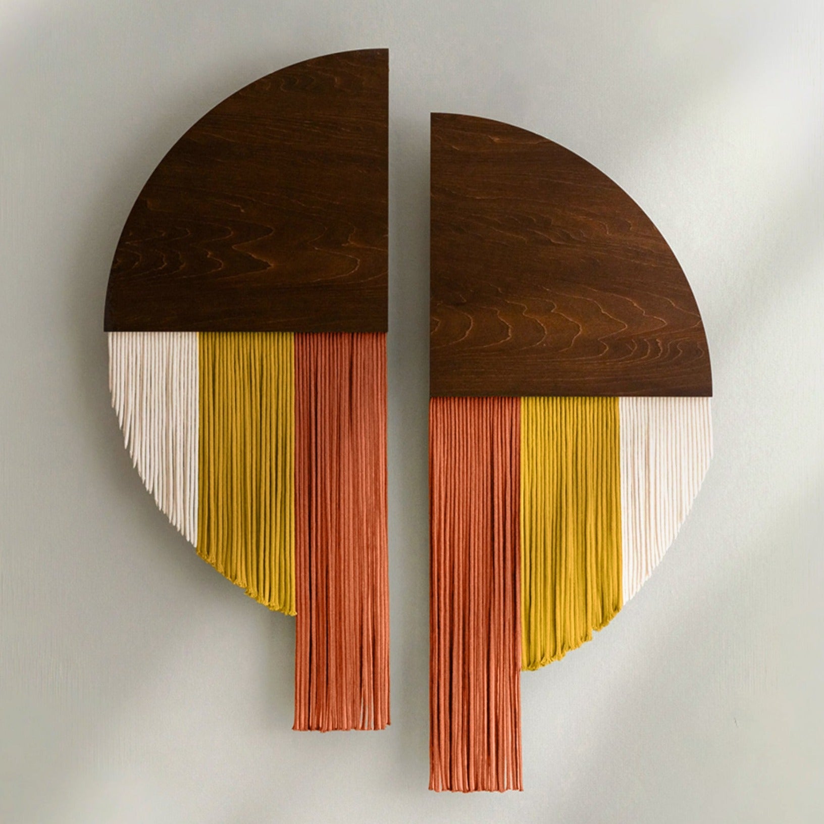 Modern Wall Hanging - Soulmate Wall Hanging in Fiber Art V65