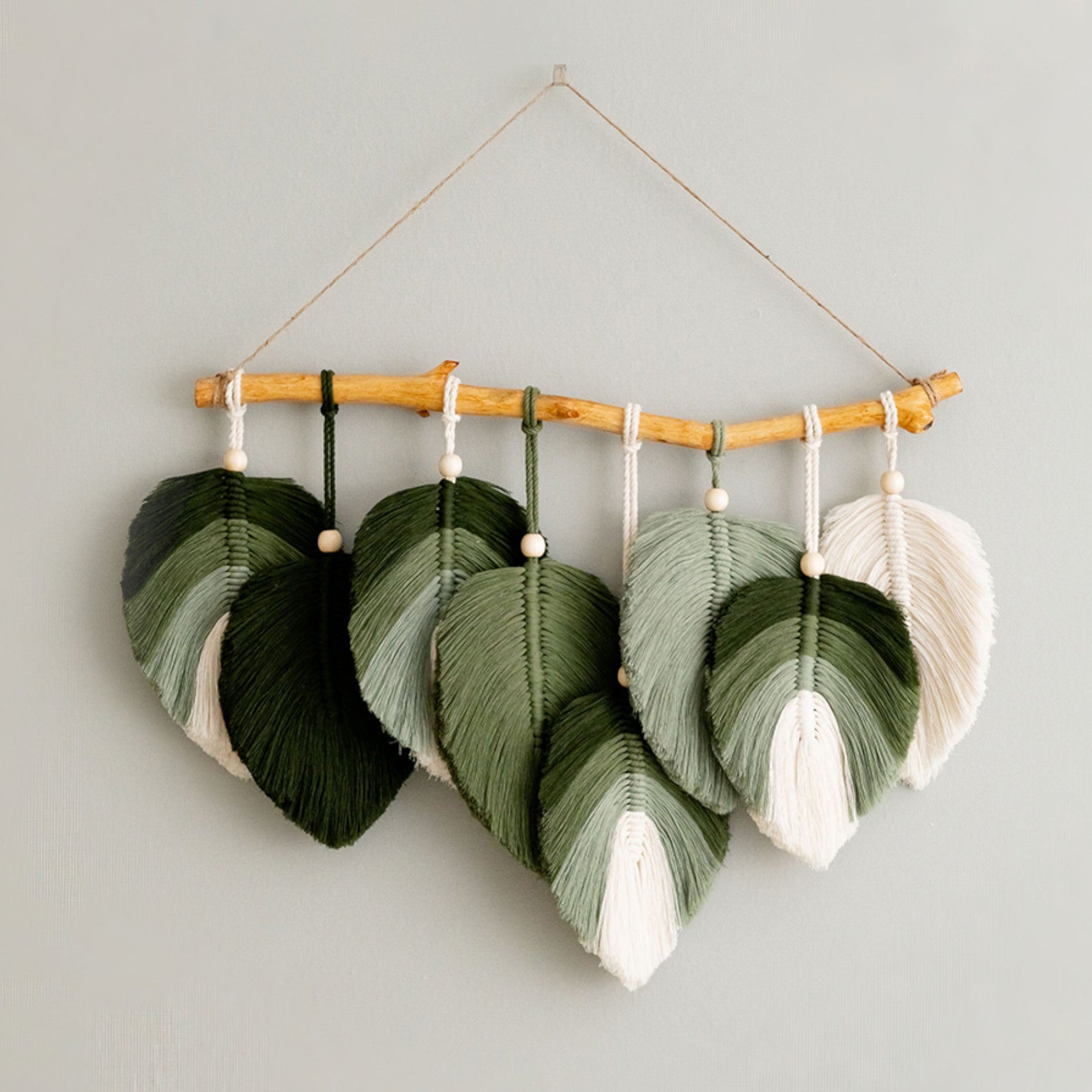 Macrame Leaf Wall Hanging Macrame for Boho Wall Decor L43