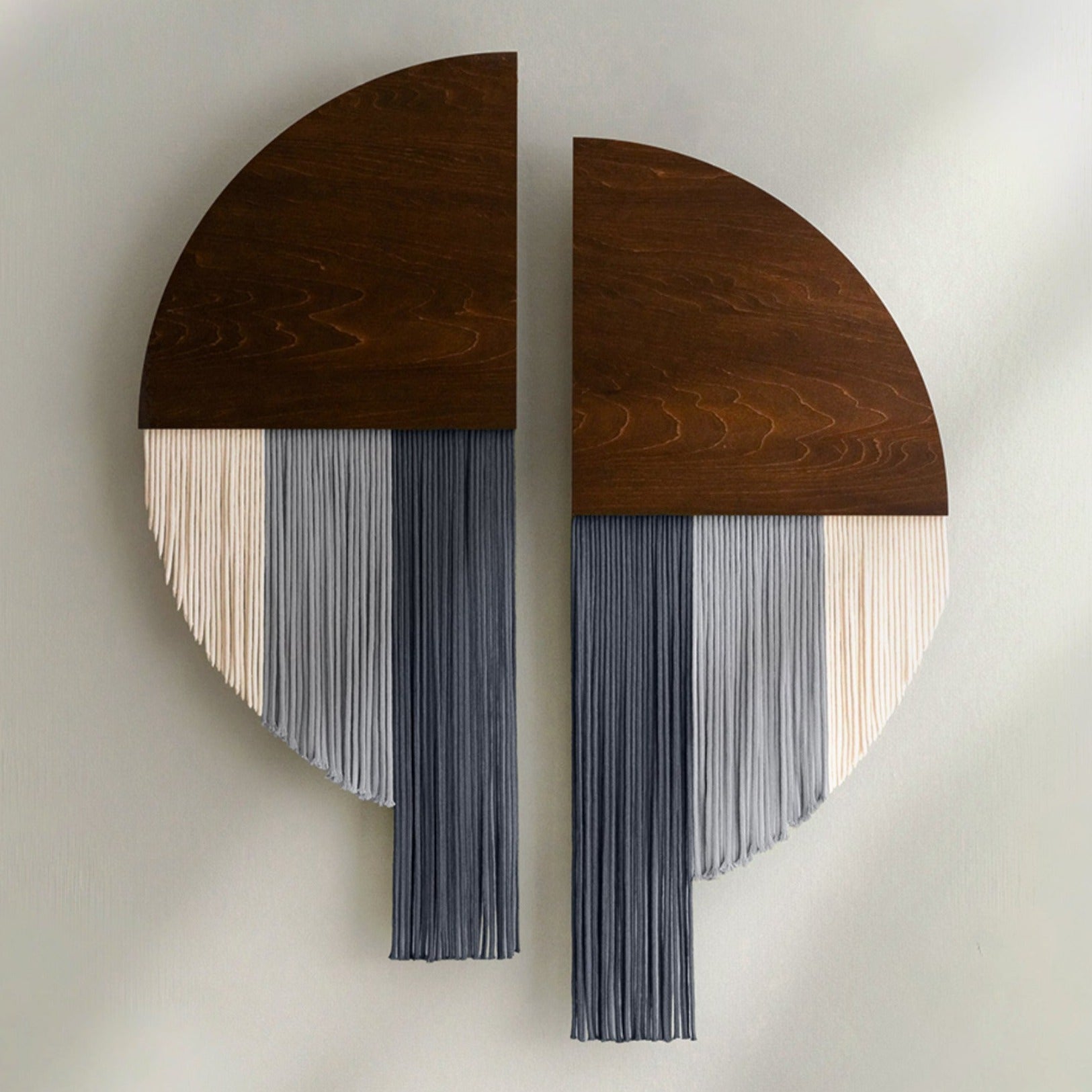 Modern Wall Hanging - Soulmate Wall Hanging in Fiber Art V65