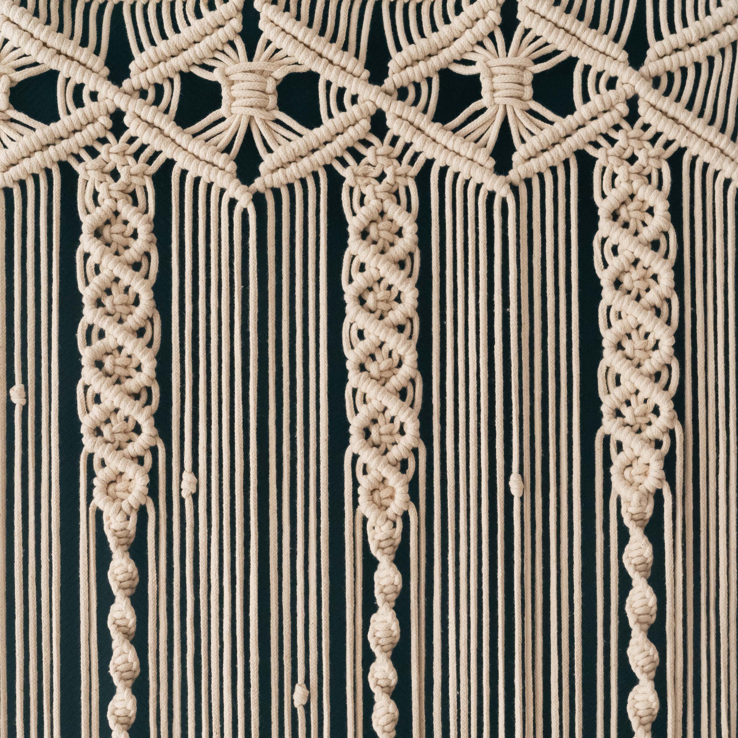 Boho Curtain Cotton Macrame - Pattern Macrame Curtain C06