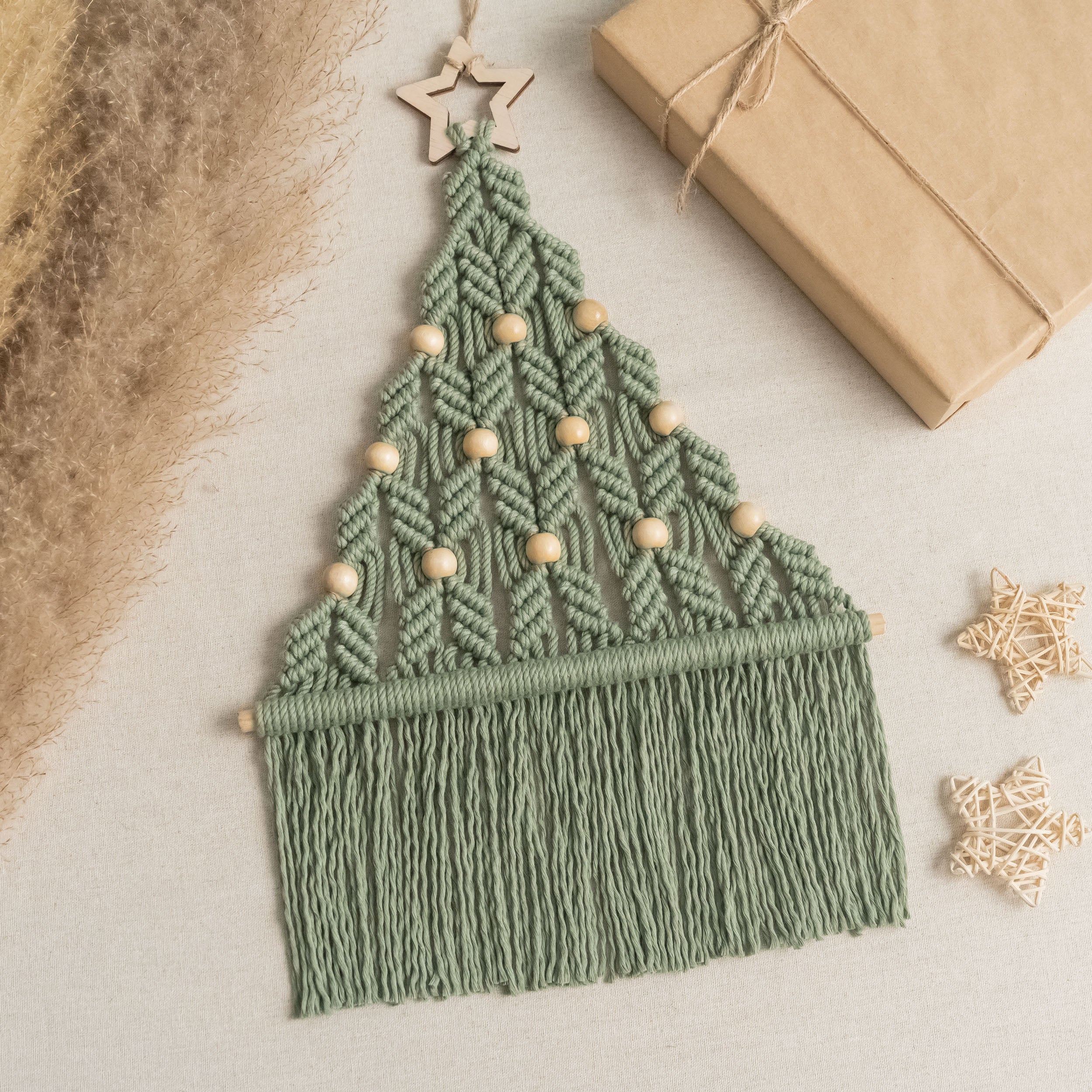 Macrame Christmas Tree Pattern Macrame for DIY Holiday Decor P20