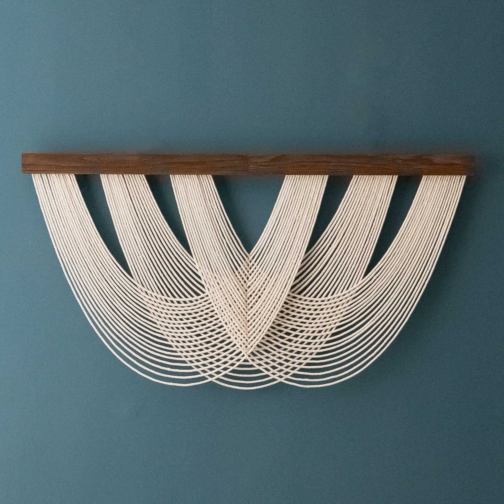 Large Macrame Wave Wall Hanging - Soft Tangle Jellyfish V28