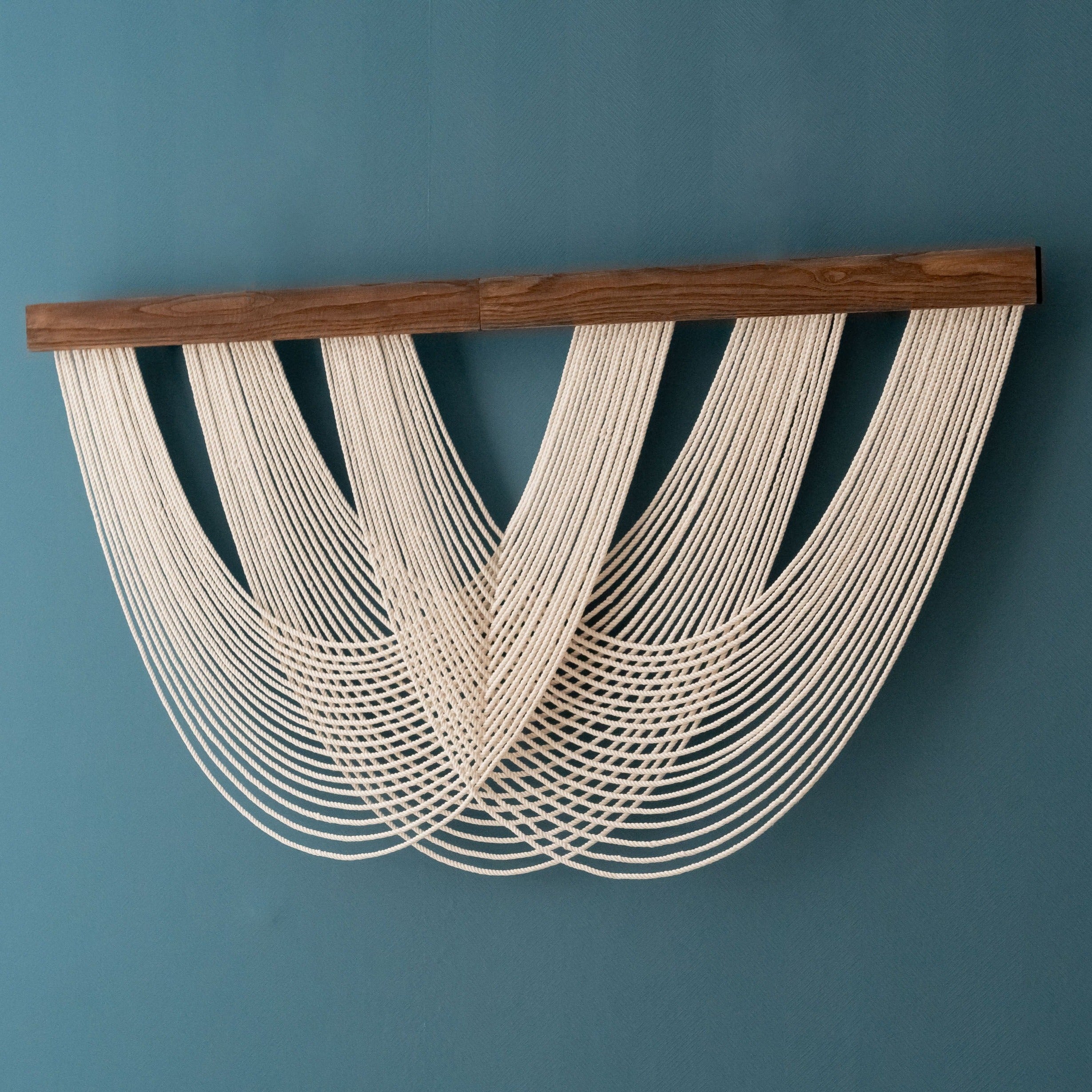 Large Macrame Wave Wall Hanging - Soft Tangle V28