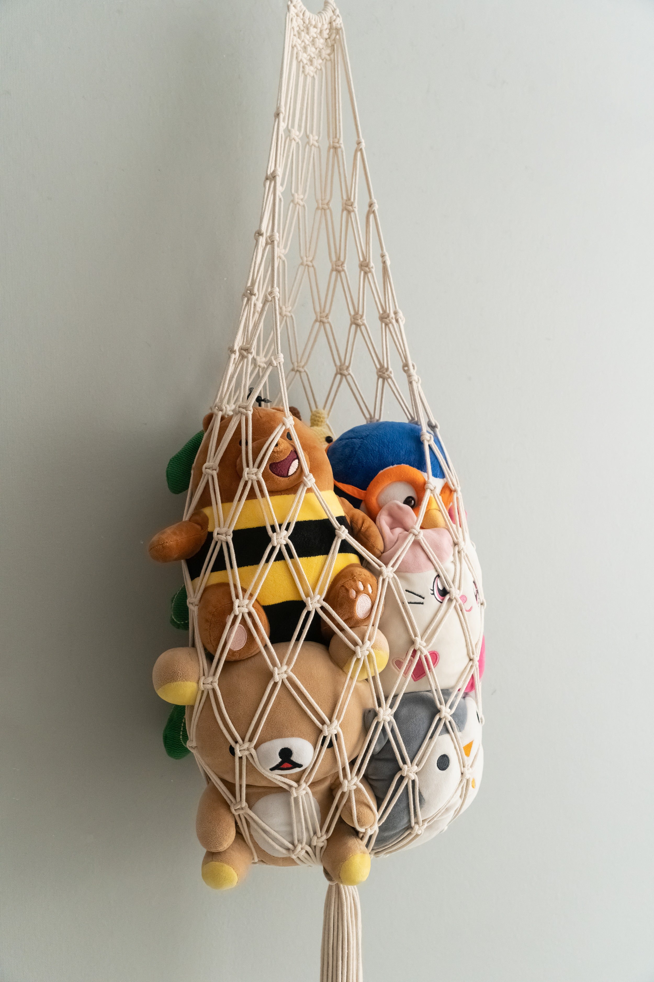 Macrame Toy Storage Hammock macrame cord for Toy Hammock Net I95