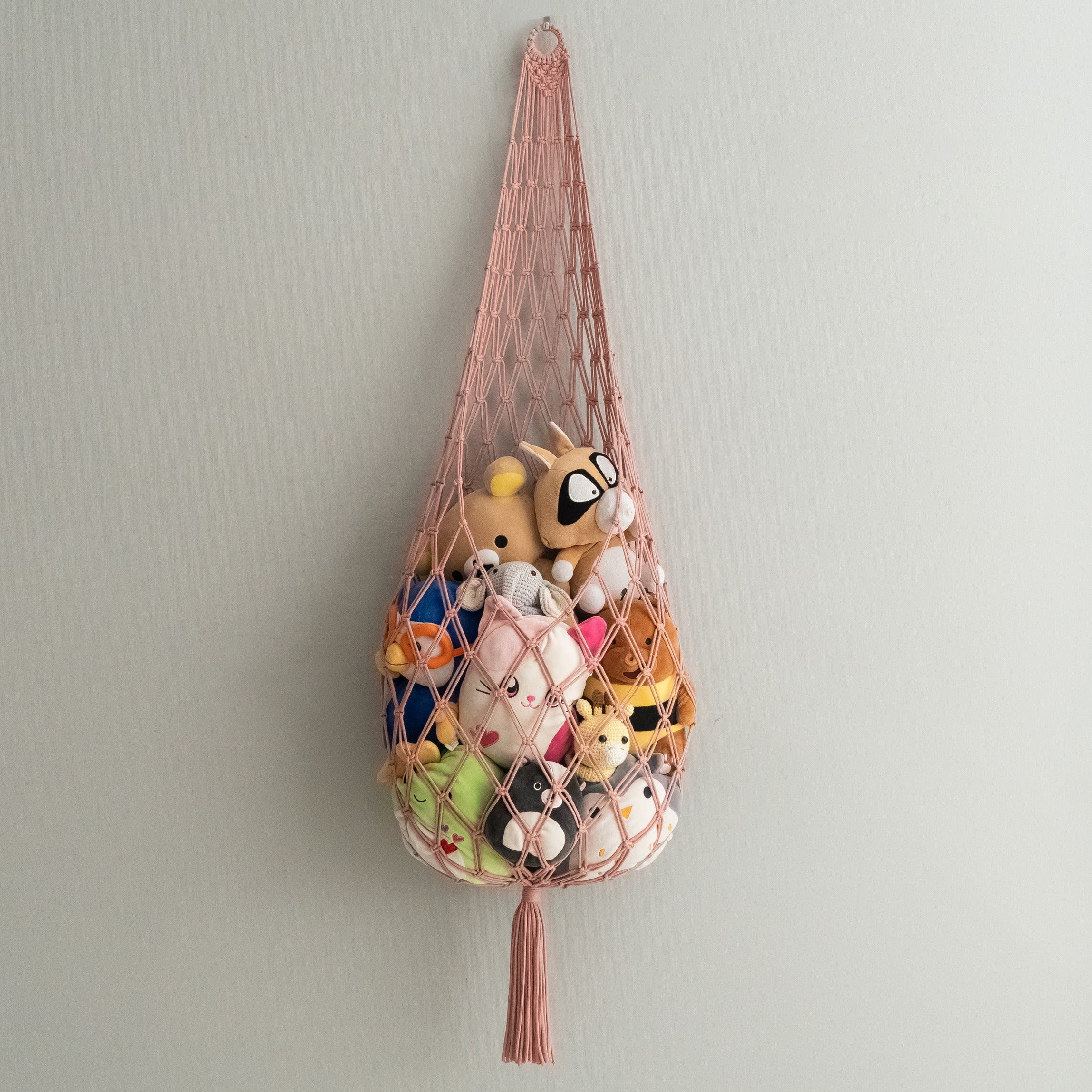 Macrame Toy Storage Hammock for Toy Storage and Boho Nursery I95