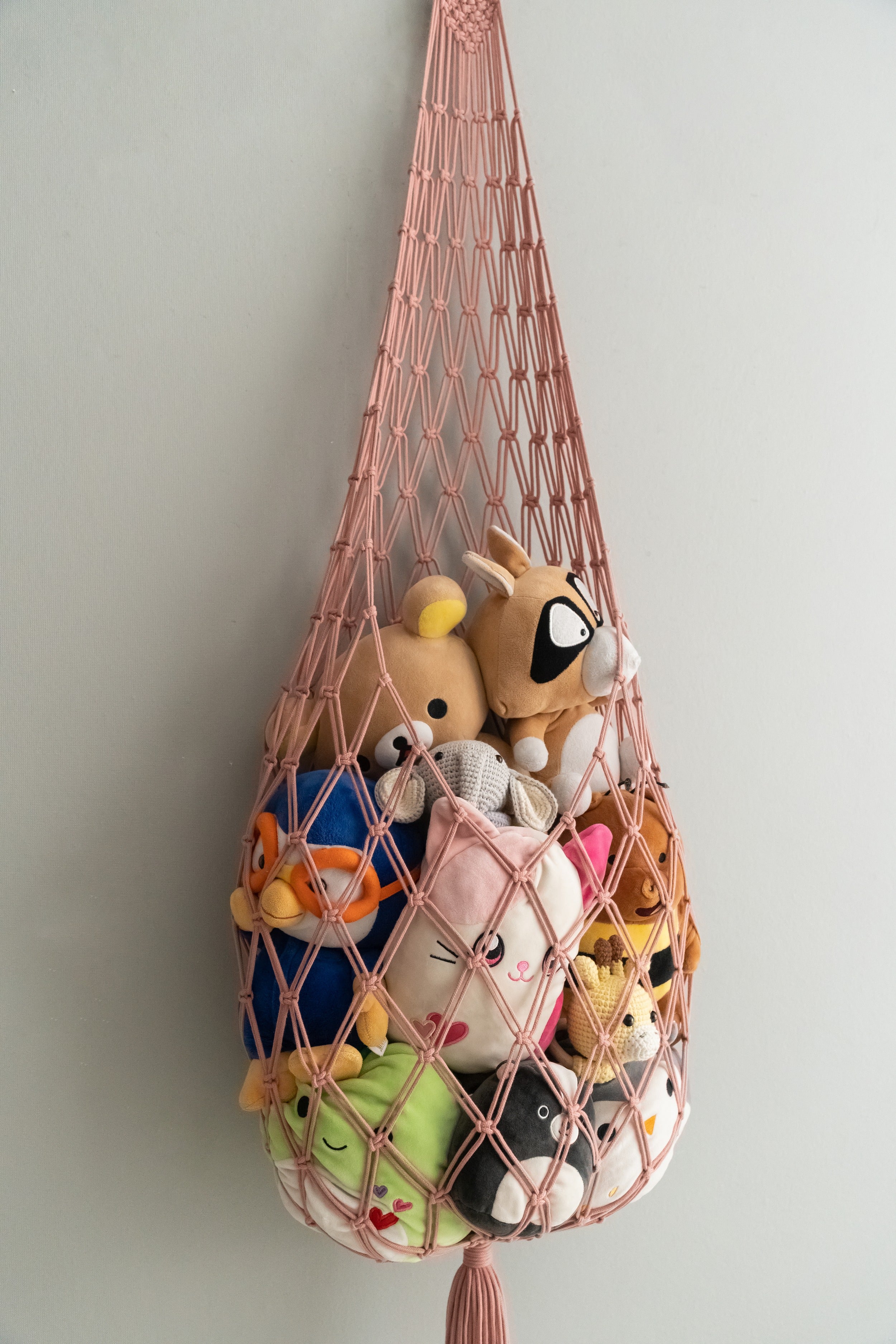 Macrame Toy Storage Hammock for Toy Storage and Boho Nursery I95