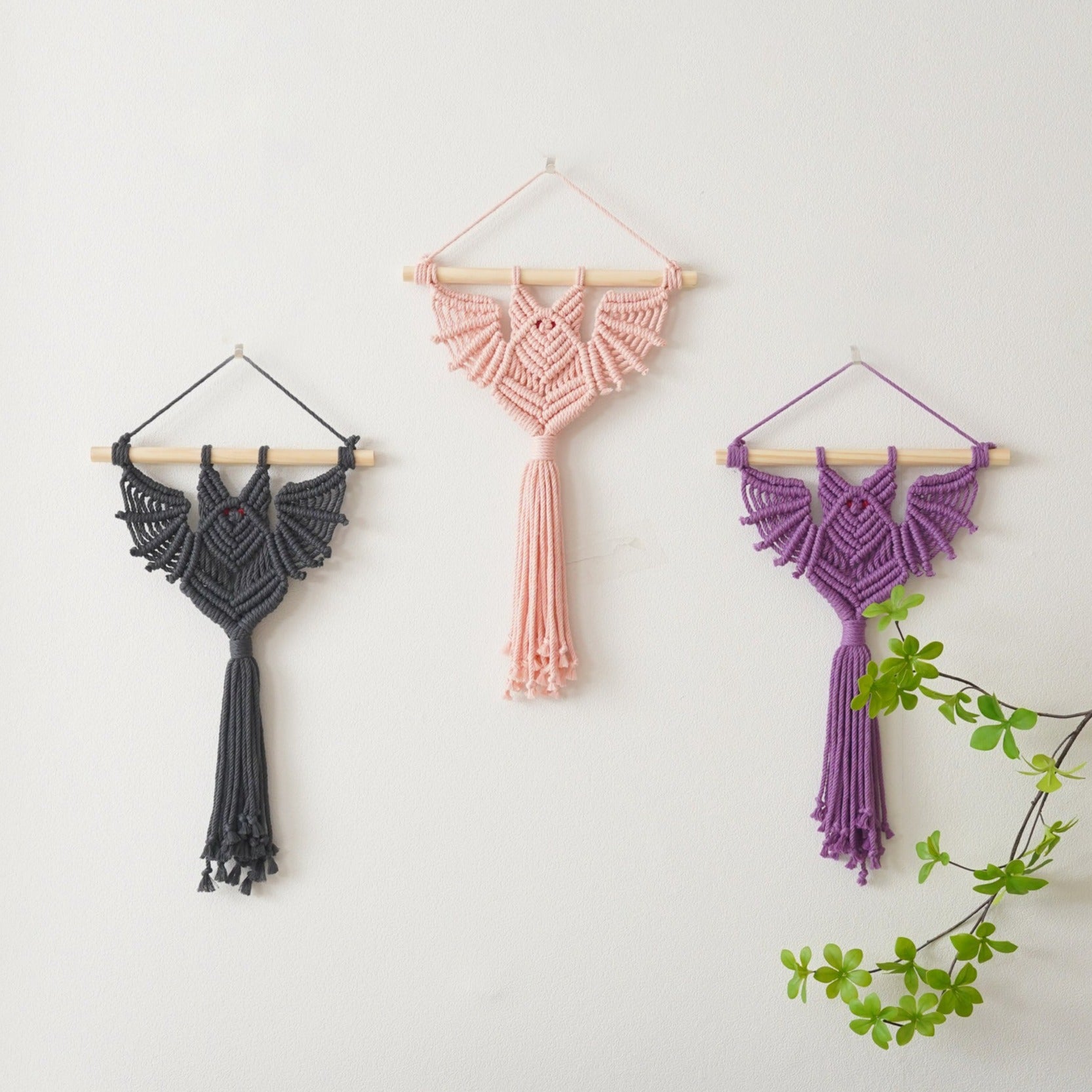 Macrame Bat Wall Hanging PATTERN - Macrame Digital Pattern For Beginner P30
