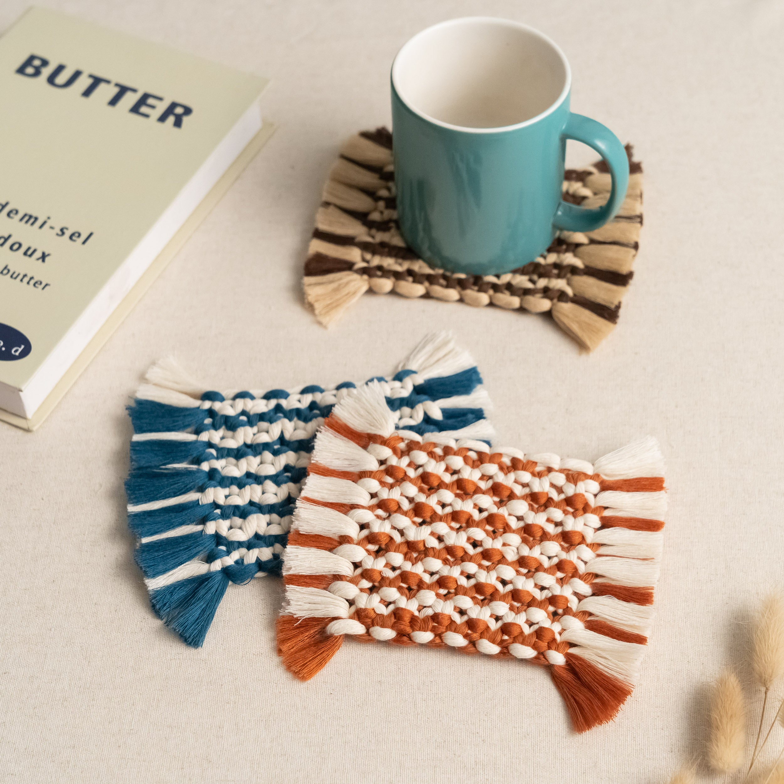 Macrame Coaster For Stylish Protection And Boho Table Decoration
