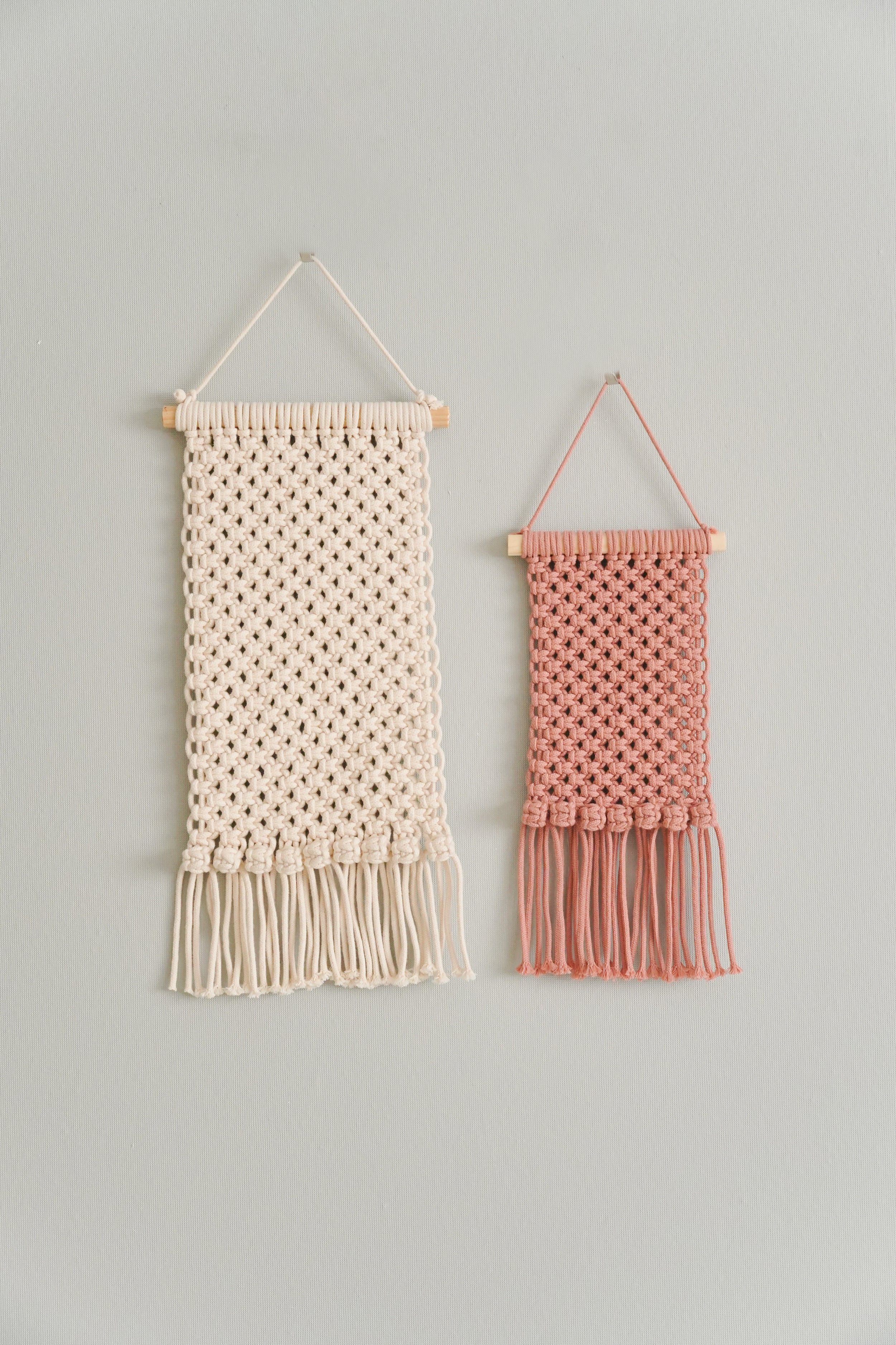 Macrame Earring Holder – Boho Jewelry Organizer Wall Hanging H83
