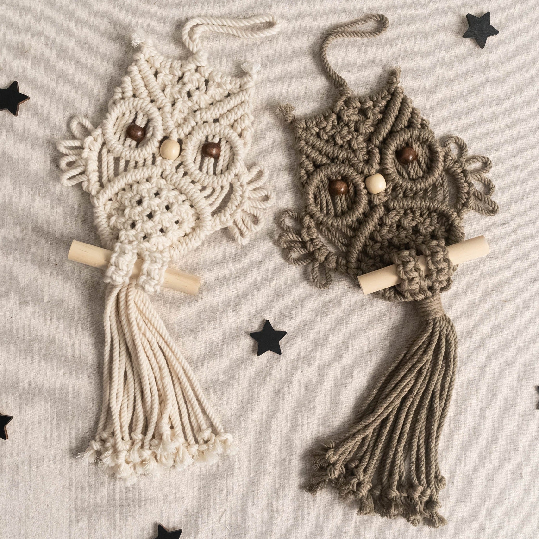 Macrame Owl Wall Hanging macrame cord for Boho Wall Decor W73