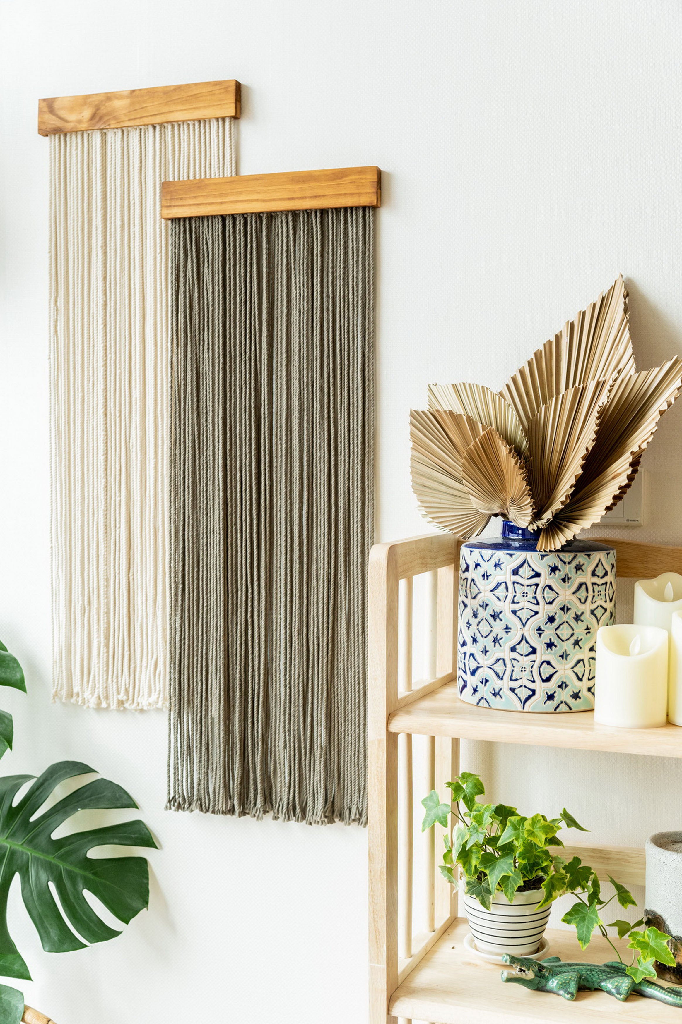 The Stillness Wall Hanging – Neutral Boho Cotton Cord Decor W18