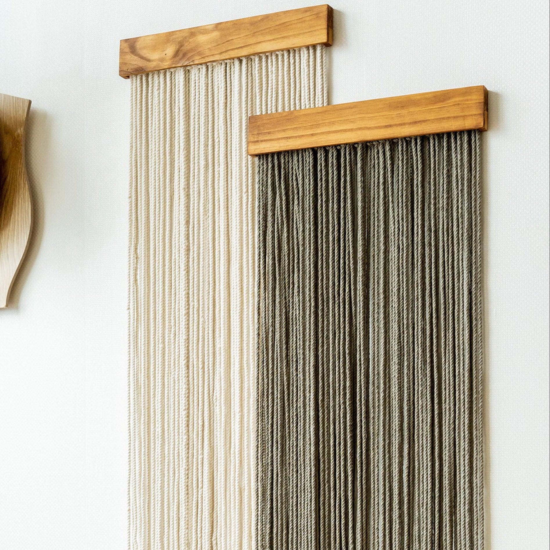 The Stillness Wall Hanging – Neutral Boho Cotton Cord Decor W18