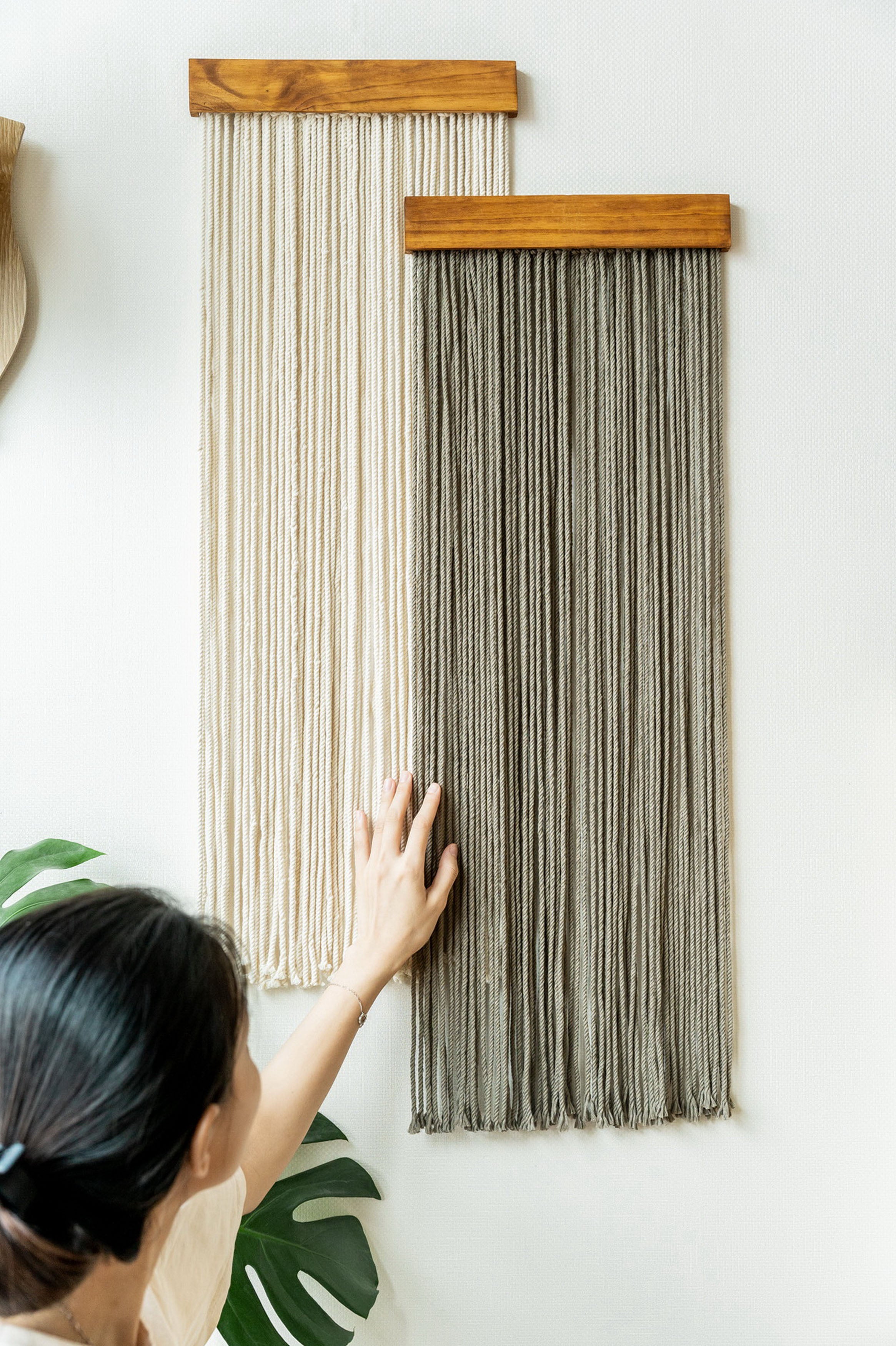 The Stillness Wall Hanging – Neutral Boho Cotton Cord Decor W18