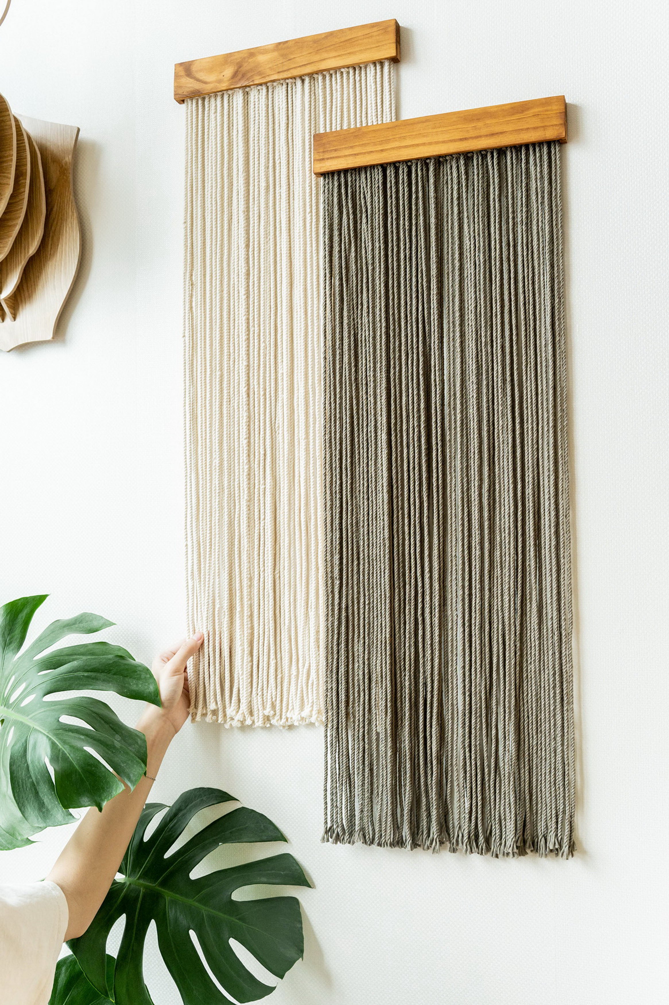 The Stillness Wall Hanging – Neutral Boho Cotton Cord Decor W18