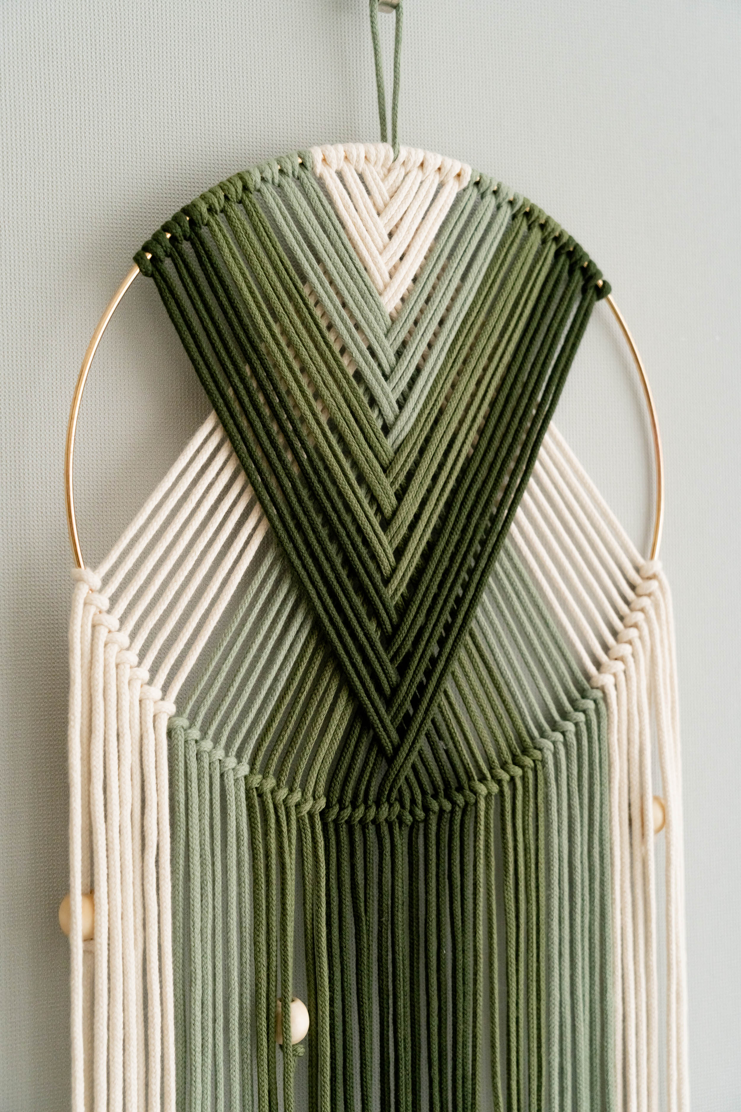 Boho Macrame Wall Hanging – Cotton Dreamcatcher Wall Decor Handmade V51