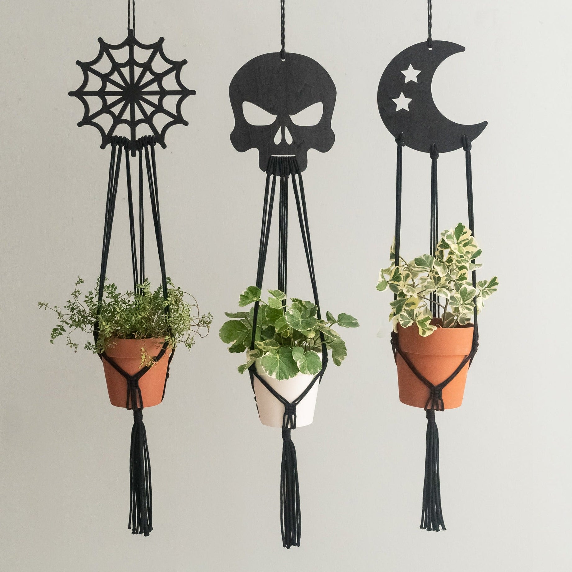 Gothic Macrame Plant Hanger macrame for Hanging Plant Decor I98