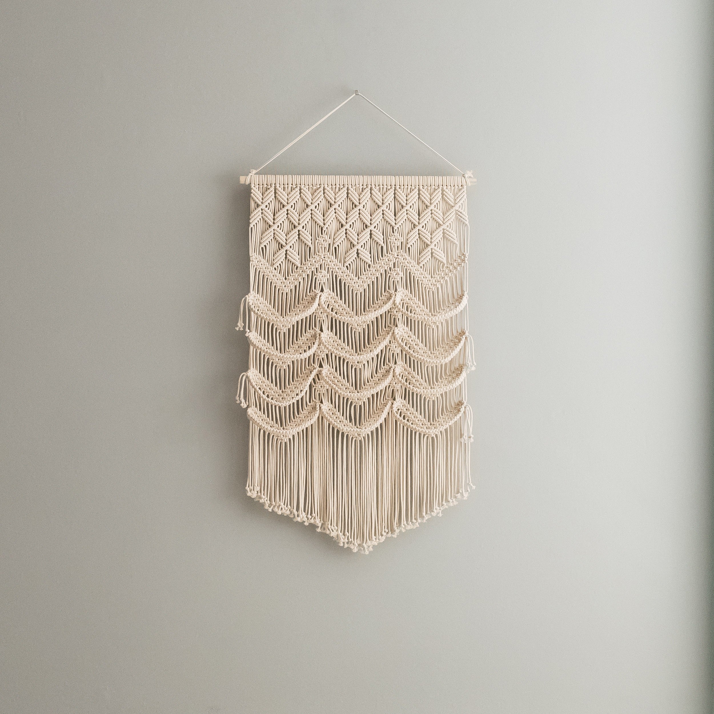 Macrame Baseball Cap Holder – Hat Organizer for Wall I23