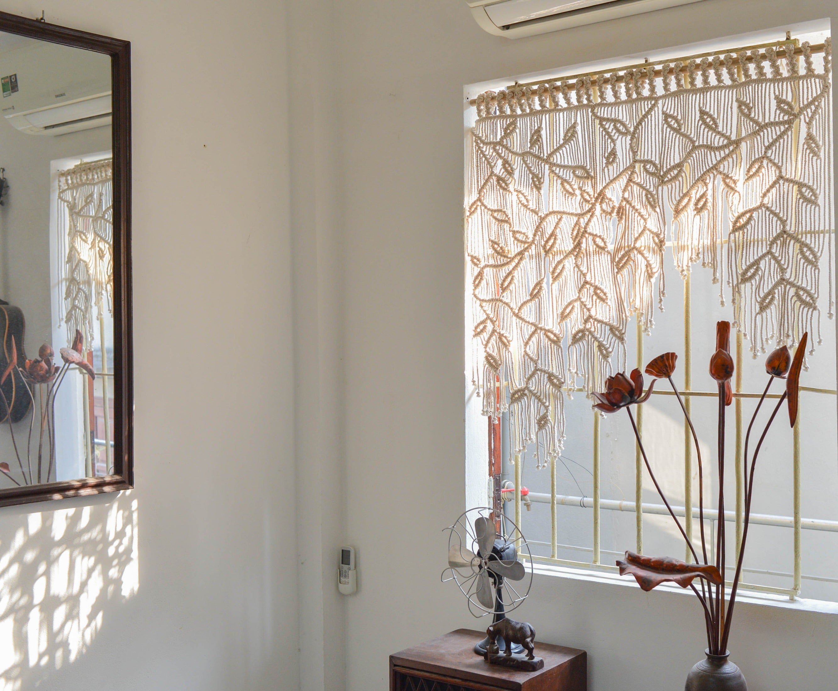 Macrame Curtain for Boho Wall Hanging and Home Decor C10