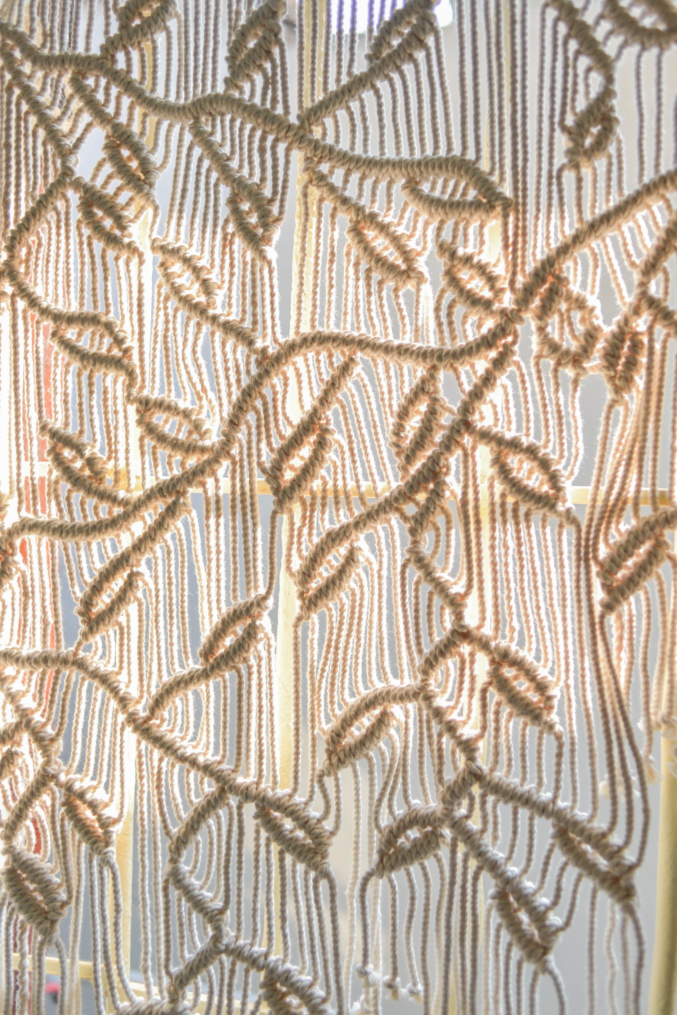 Macrame Curtain for Boho Wall Hanging and Home Decor C10
