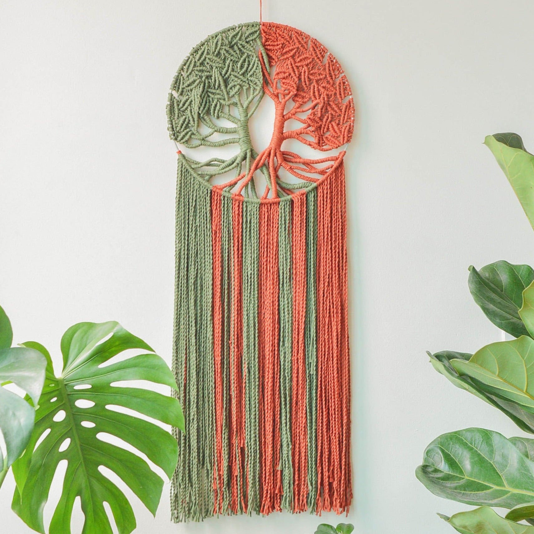 Macrame Tree of Life Wall Hanging for Boho Home Decor W17