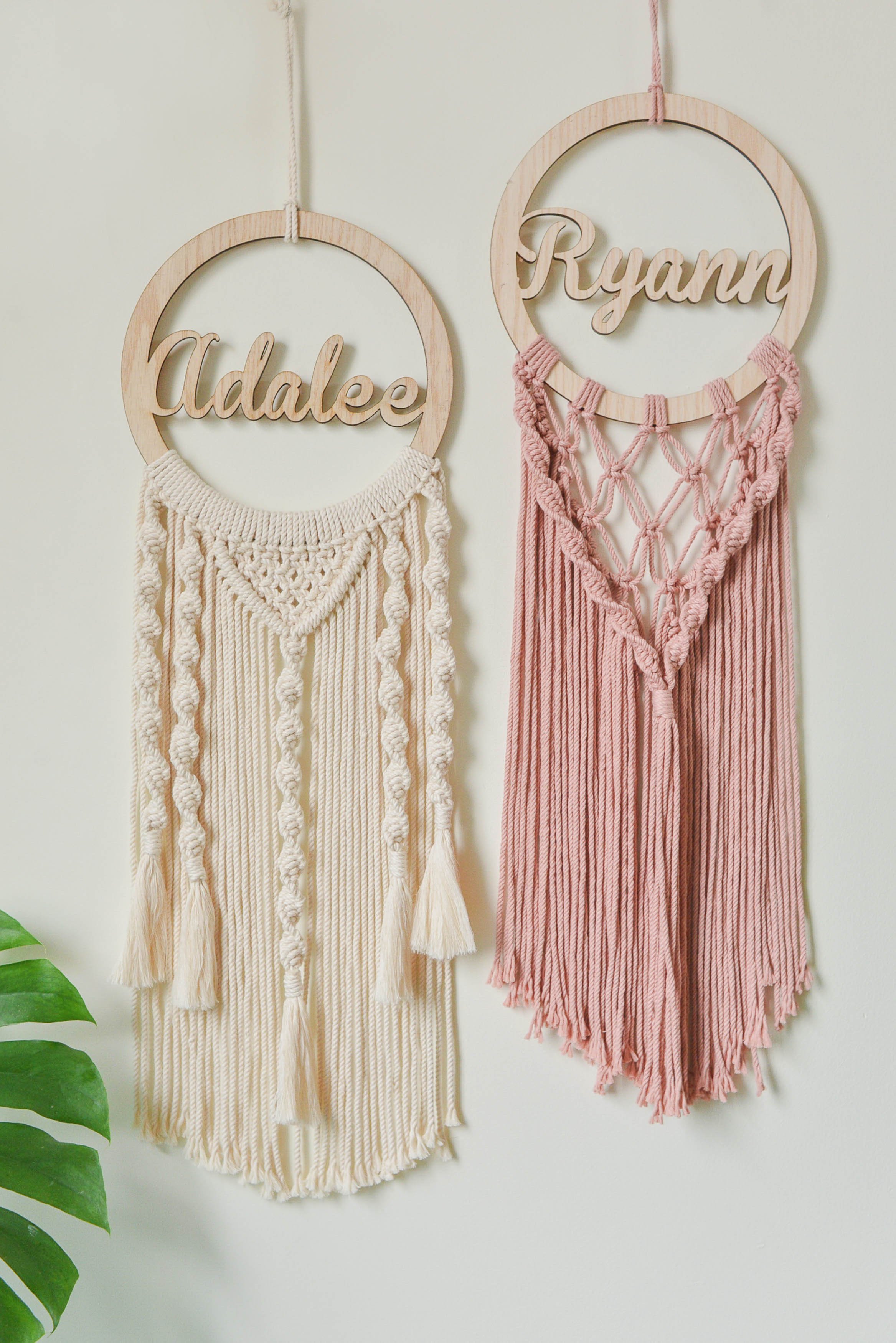 Personalized Name Sign Macrame Wall Hanging for Unique Wall Decor