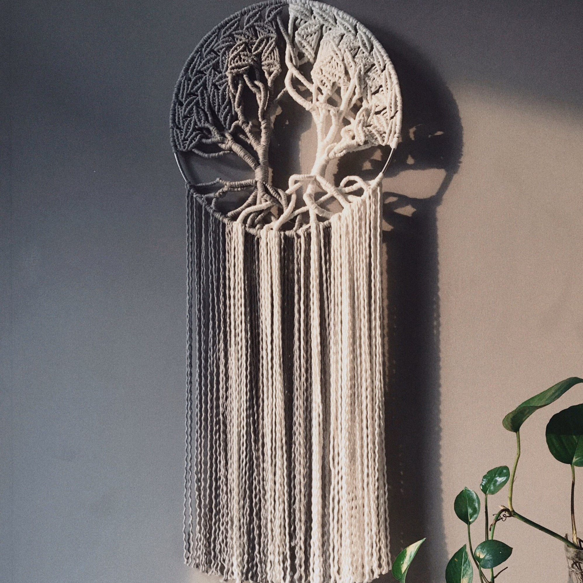 Macrame Tree of Life Wall Hanging for Boho Wall Decor W17