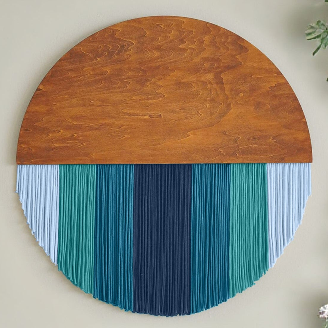 Lunar Memory Wall Hanging macrame wall hanging for round wall art V07