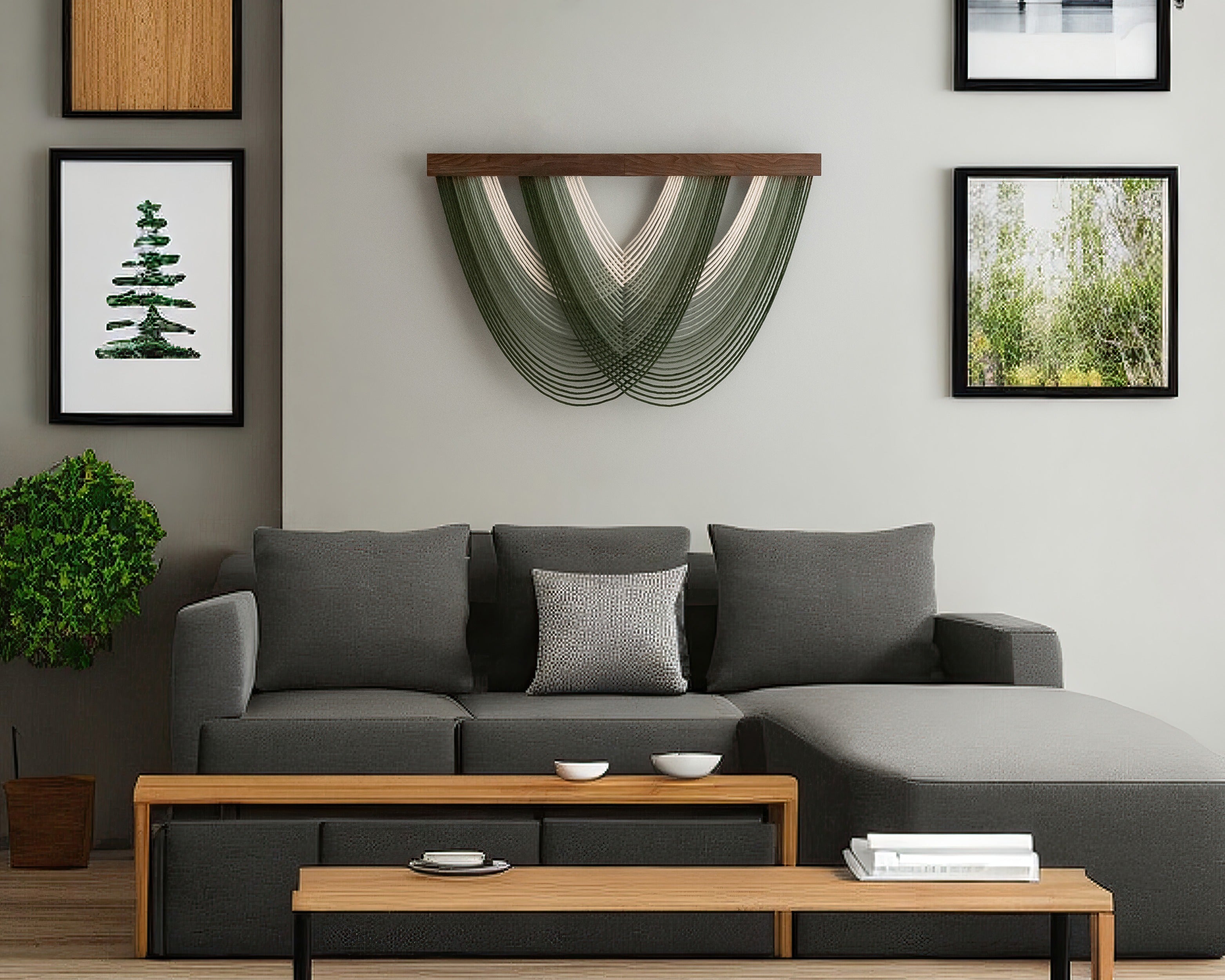 Large Modern Macrame Wall Art - The Matrix Jellyfish V16