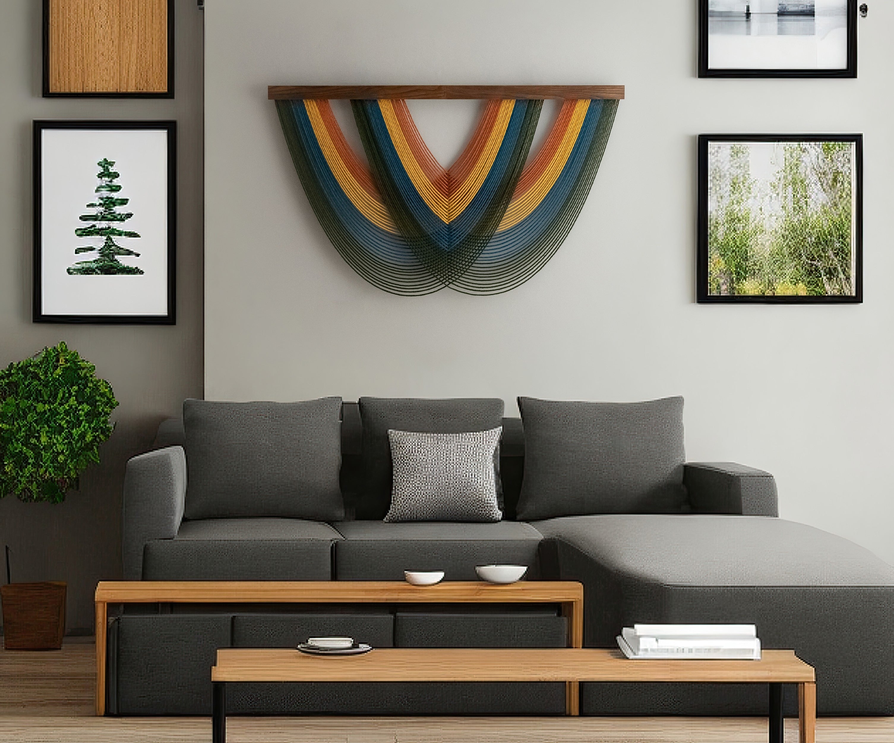 The Matrix Macrame Wall Hanging macrame for Modern Wall Decor V16