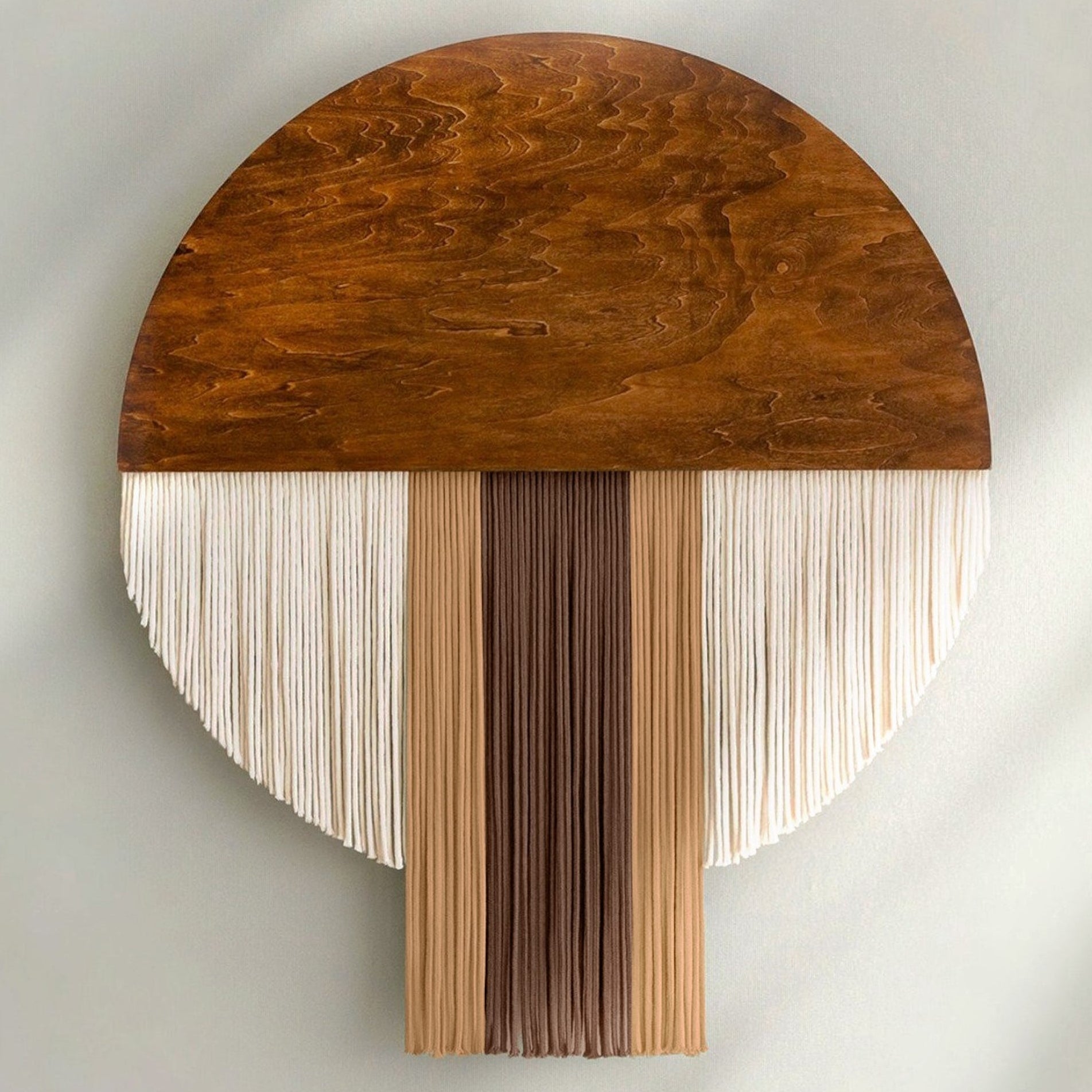 The Bloom macrame wall hanging for round boho wall art V60