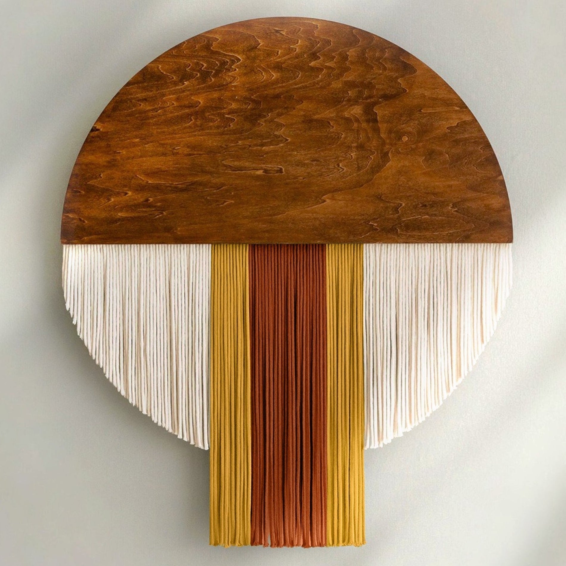 The Bloom macrame wall hanging for boho fiber wall decor V60