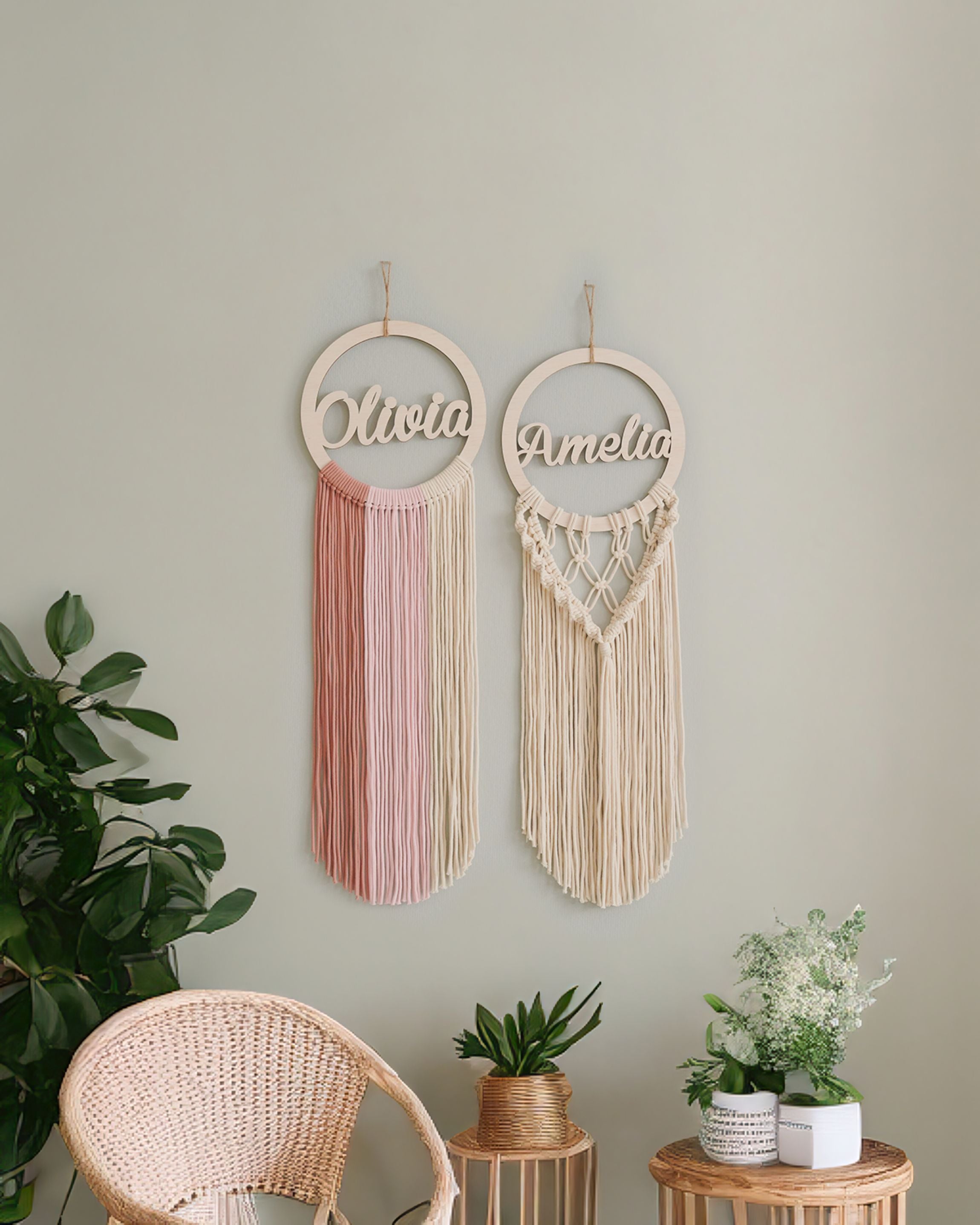 Custom Name Sign DIY Kit - Macrame Wall Hanging Craft K14