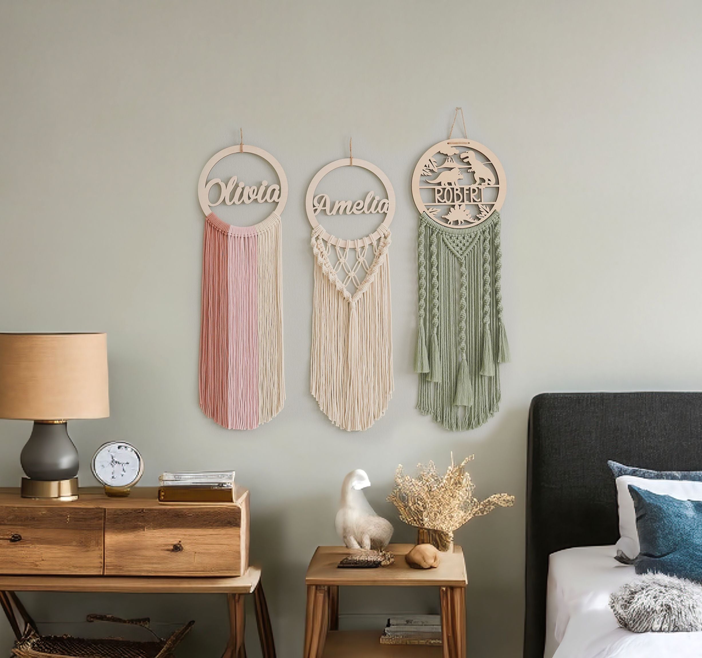 Custom Name Sign DIY Kit - Macrame Wall Hanging Craft K14