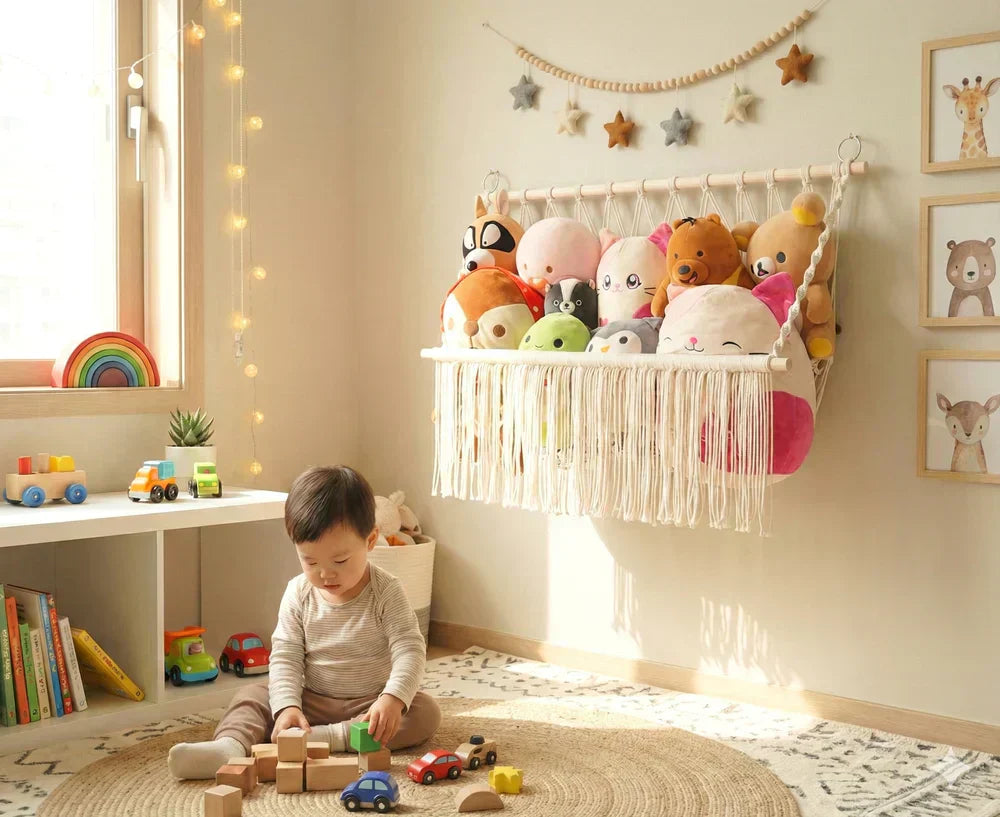 Say Goodbye to Toy Clutter: The Clever Way to Organize Plushies Without Losing Floor Space