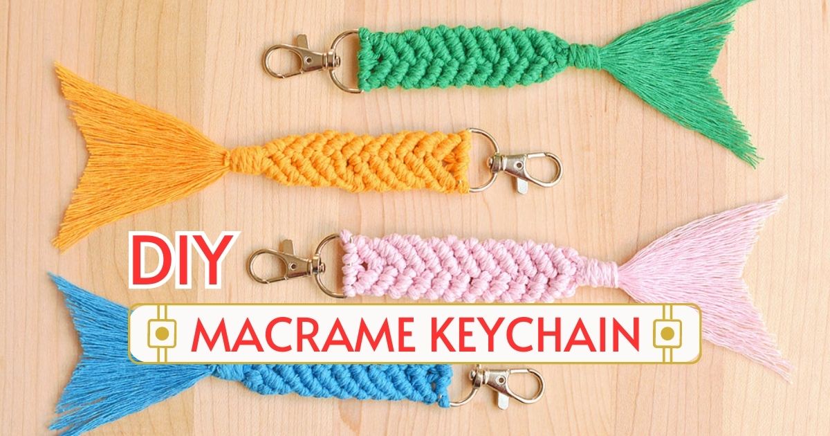 Craft Your Own Stylish Macrame Keychain DIY Tutorial!