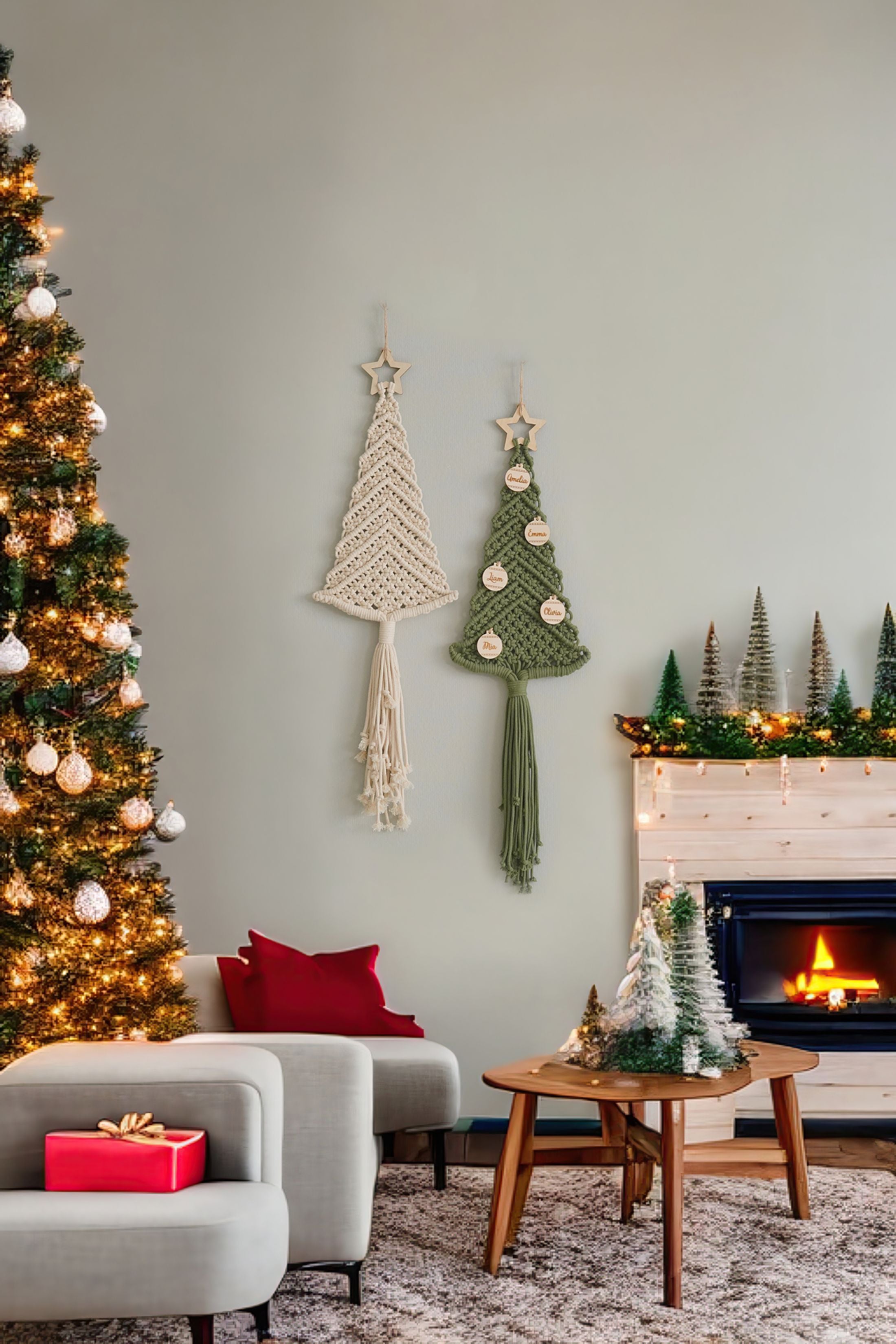 Macrame Christmas Tree Pattern for Christmas Craft DIY and Decor P52
