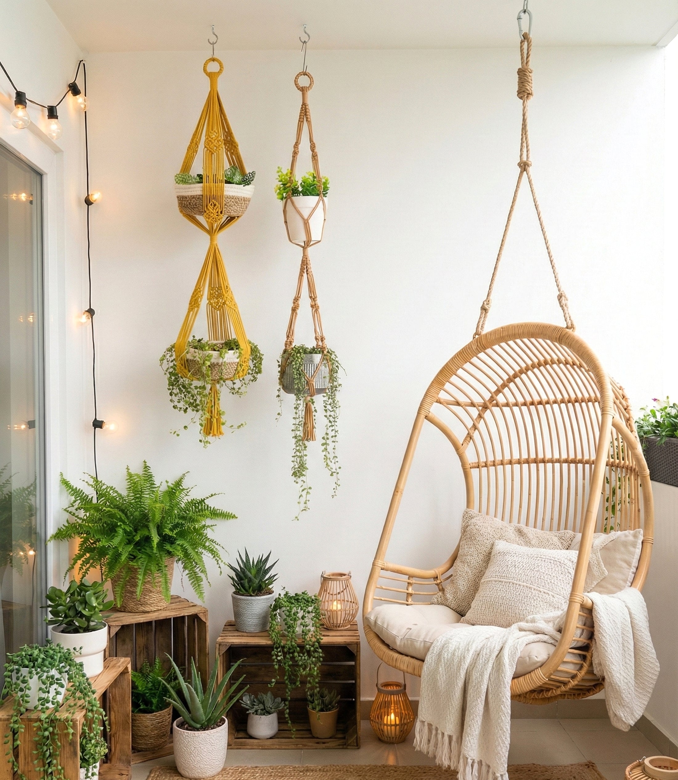 Macrame Plant Hanger for Home Garden Decor I72