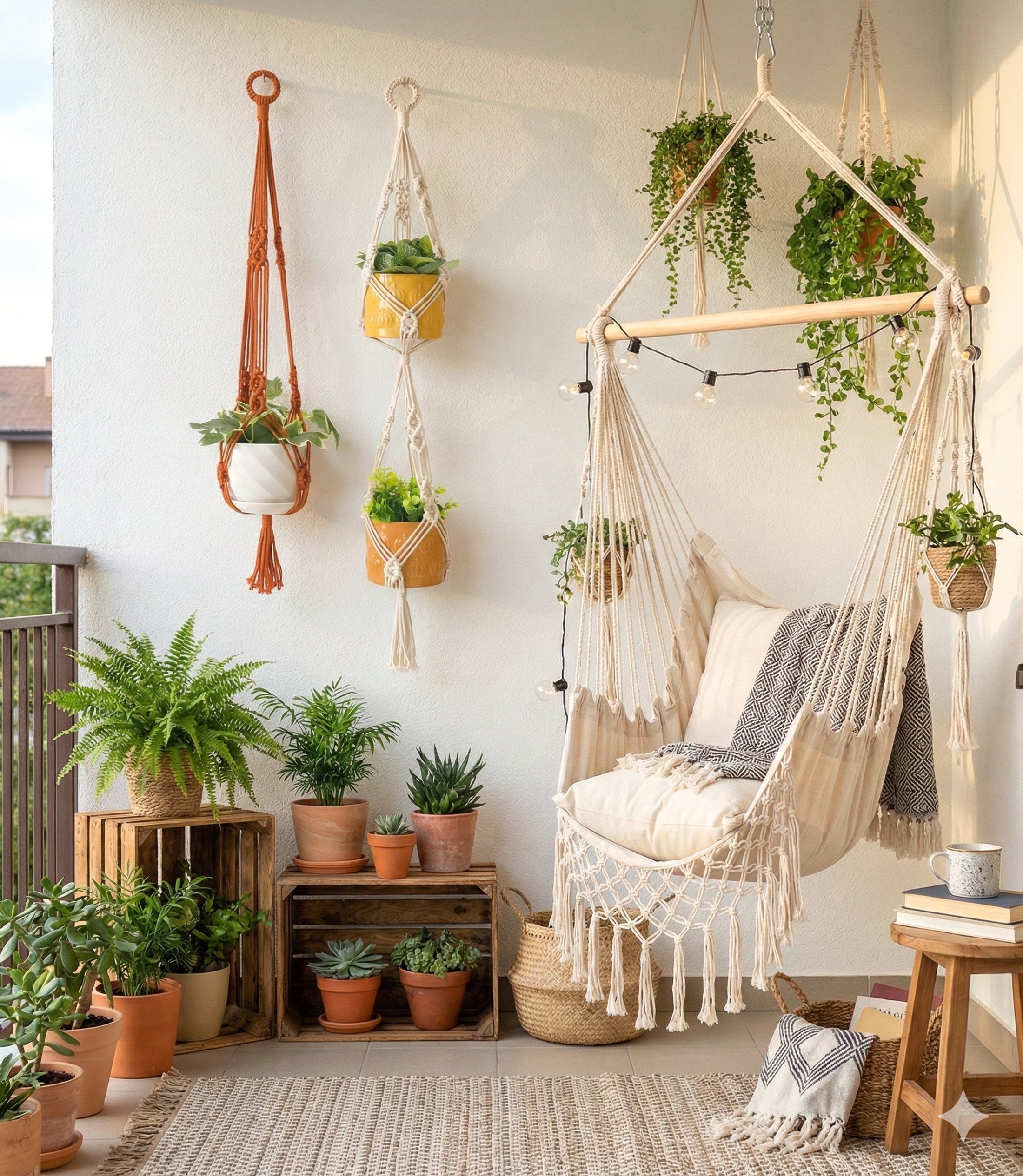 Macrame Plant Hanger with Macrame Cord for Hanging Plants I31