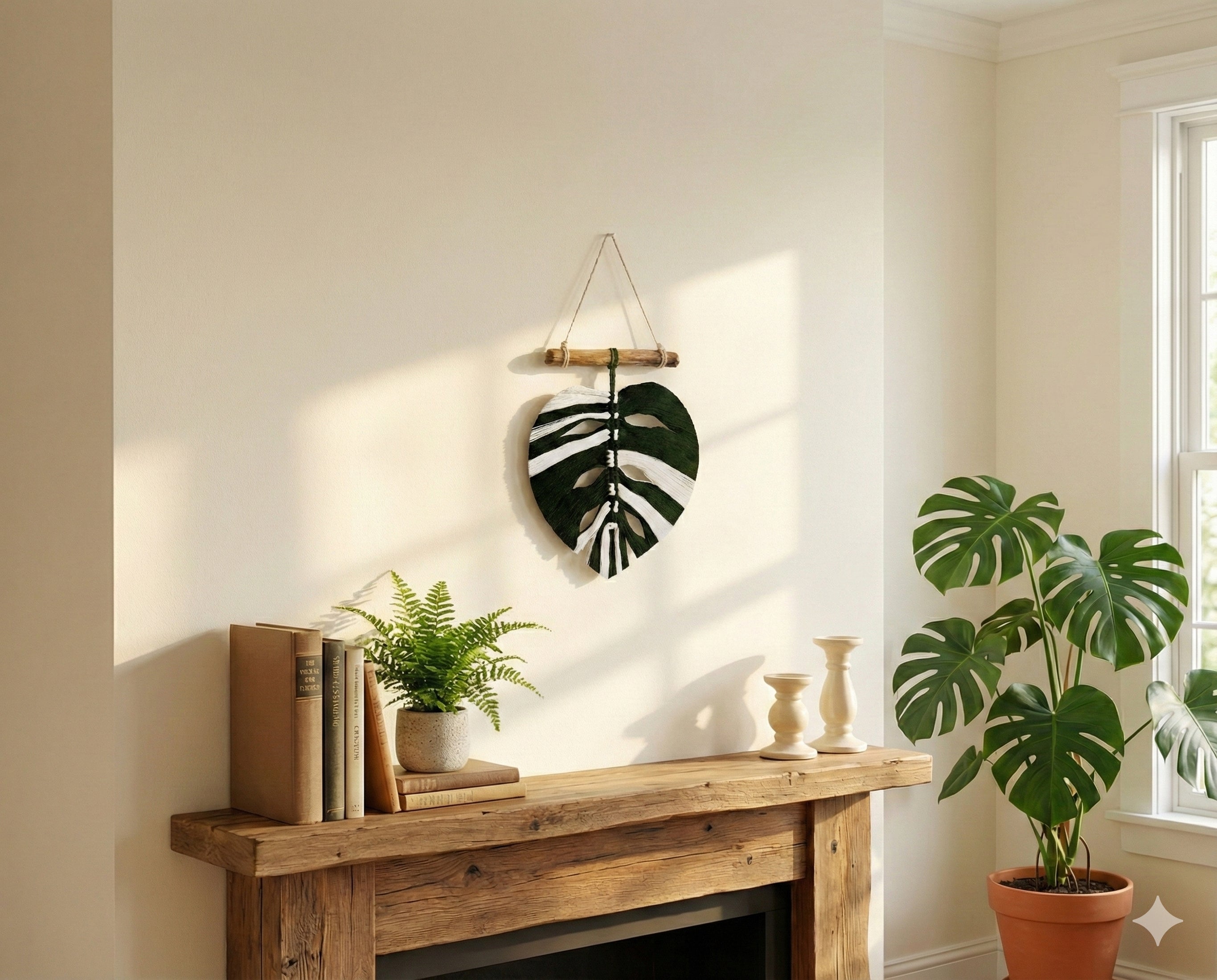 Macrame Leaf Wall Hanging for Wall Hanging Decor and Boho Home L41