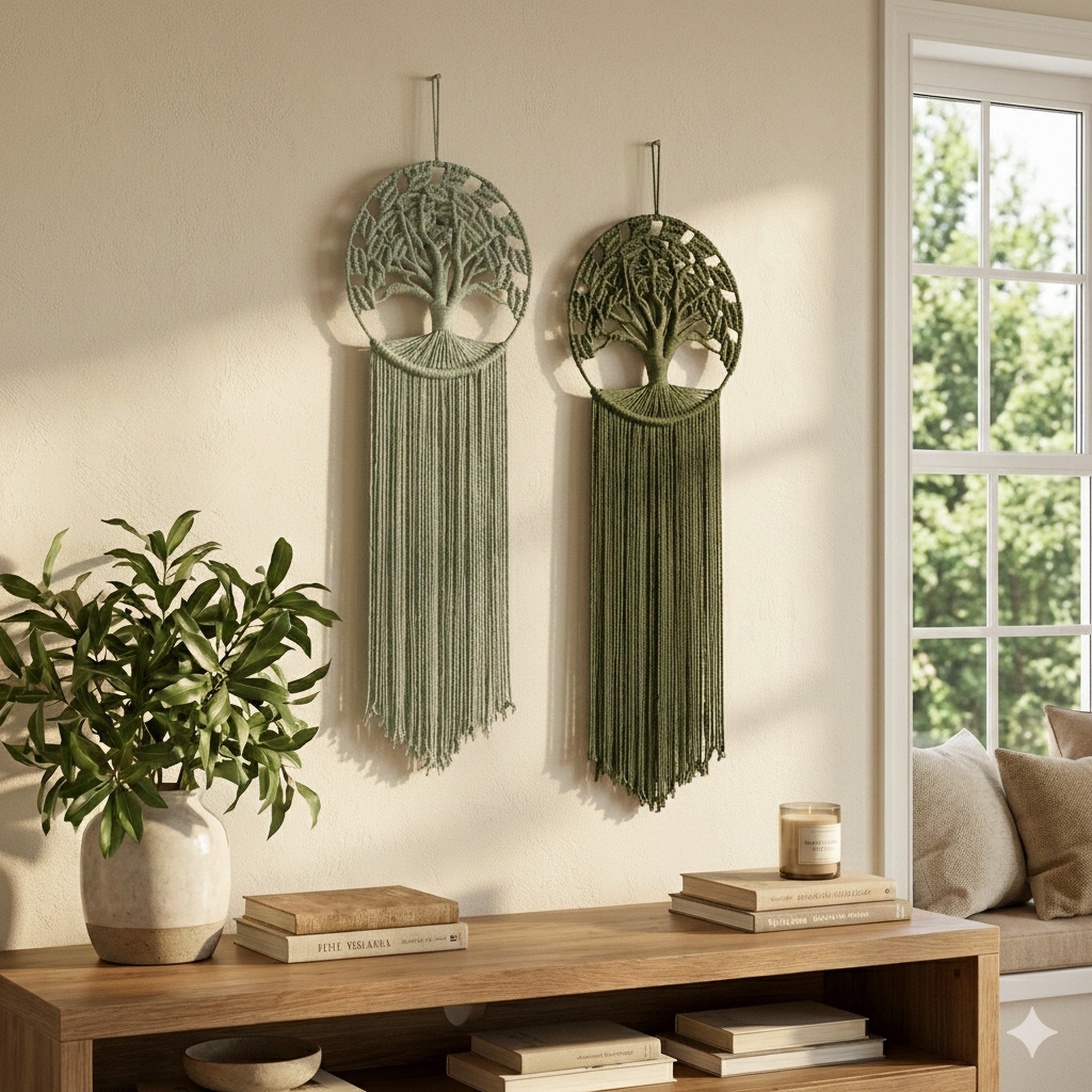 Macrame Tree Of Life Wall Hanging for Nature Wall Decor V41