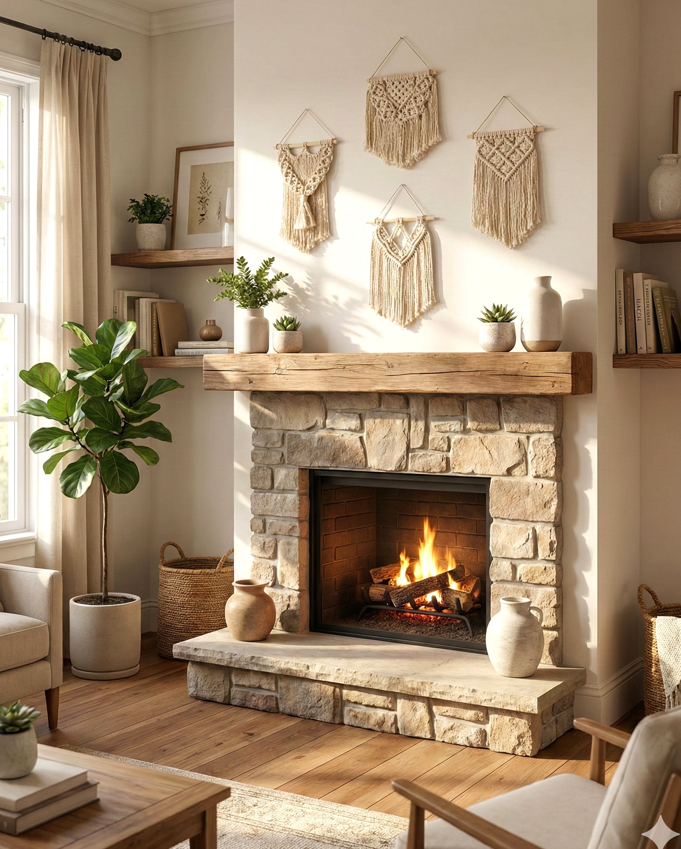 Mini Macrame Wall Pattern for DIY Wall Decor P45