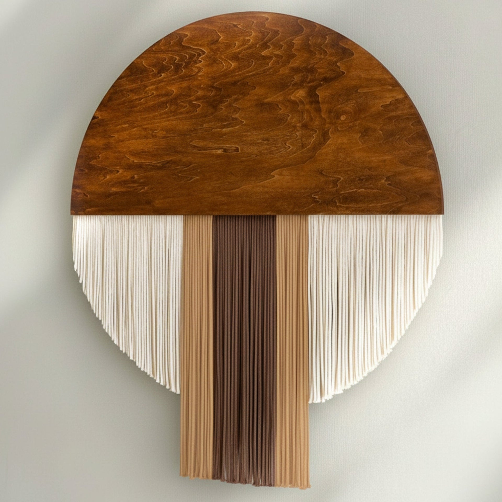 The Bloom macrame wall hanging for round boho wall art V60