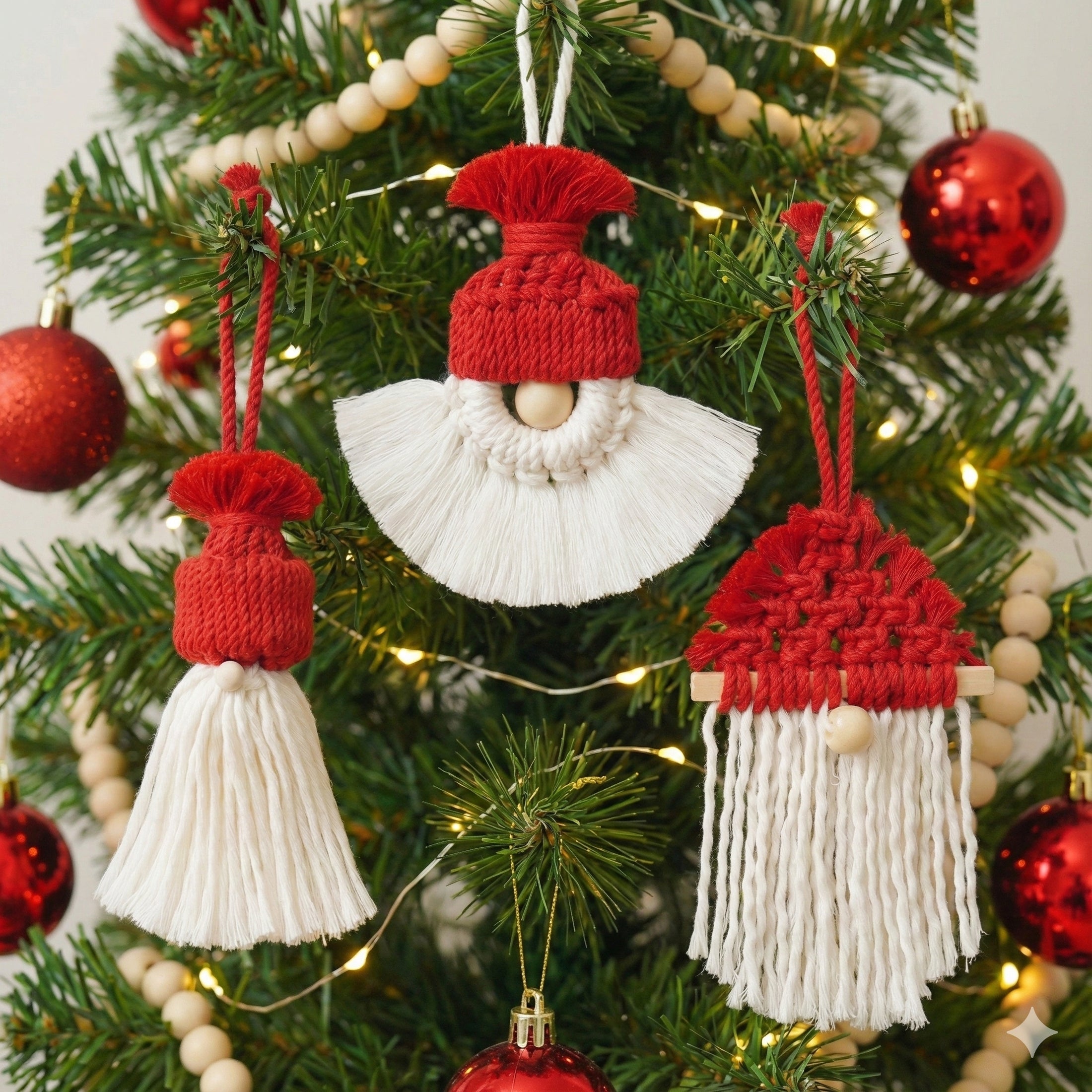 DIY Macrame Gnome Kit – Handmade Christmas Ornaments Craft Set K60